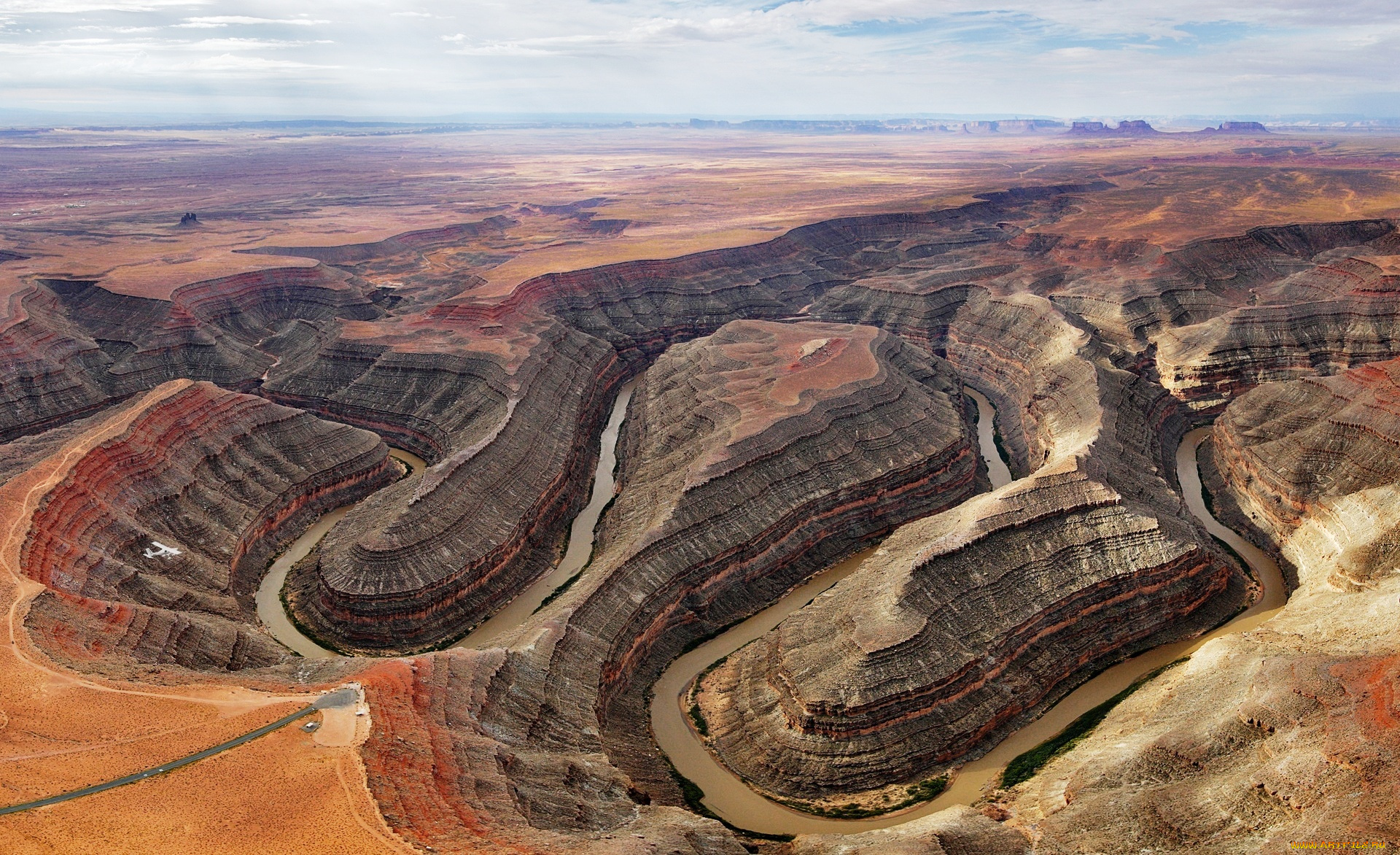 сан, хуан, , юта, , сша, природа, горы, каньон, изгибы, река, скалы