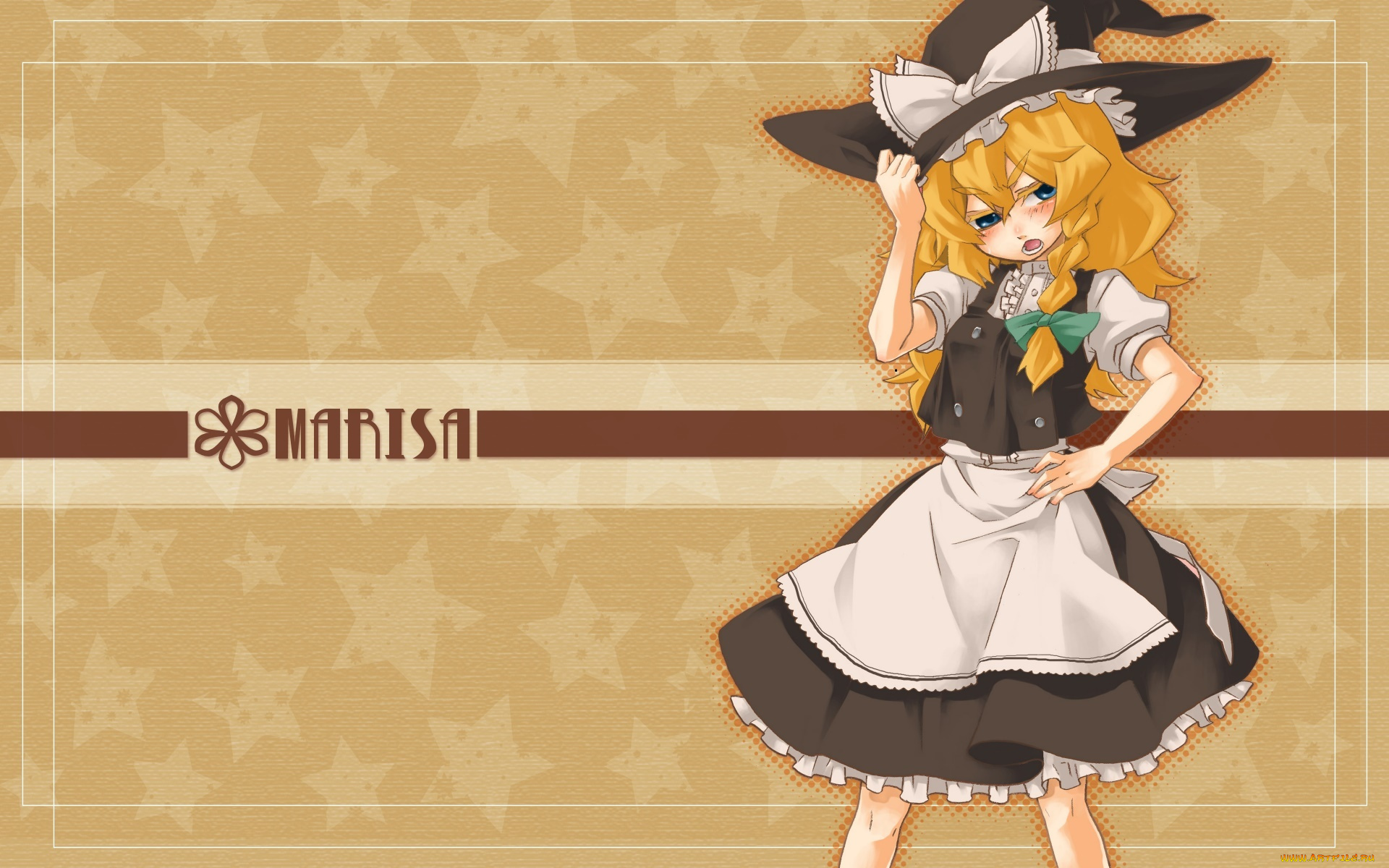 аниме, touhou, девушка, фон, взгляд