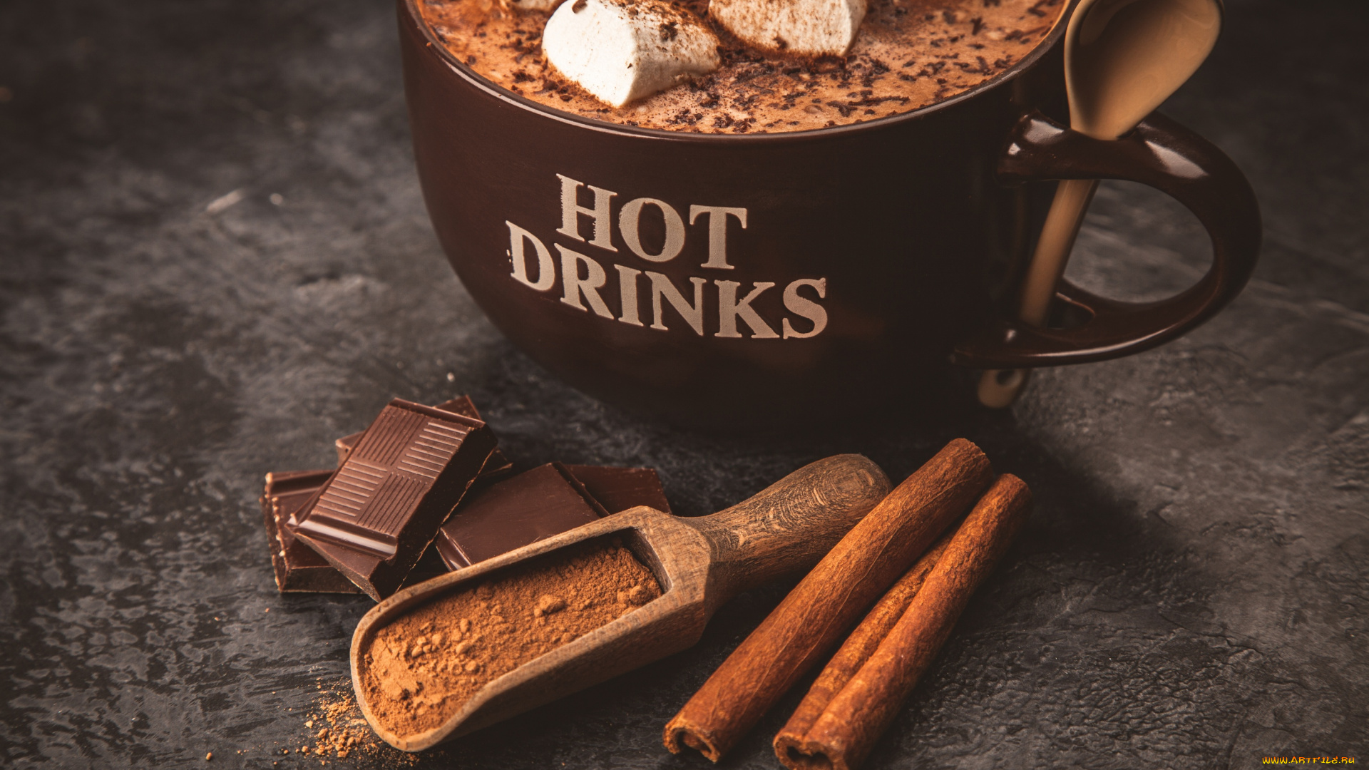 еда, кофе, , кофейные, зёрна, какао, корица, шоколад, напиток