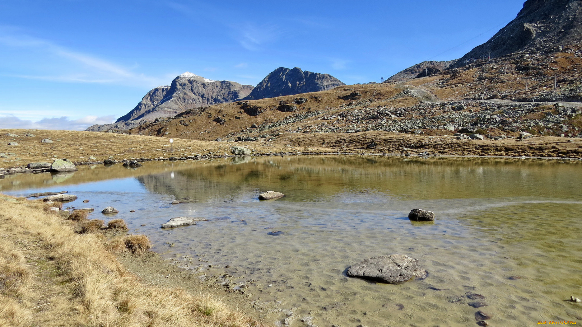 природа, горы, облака