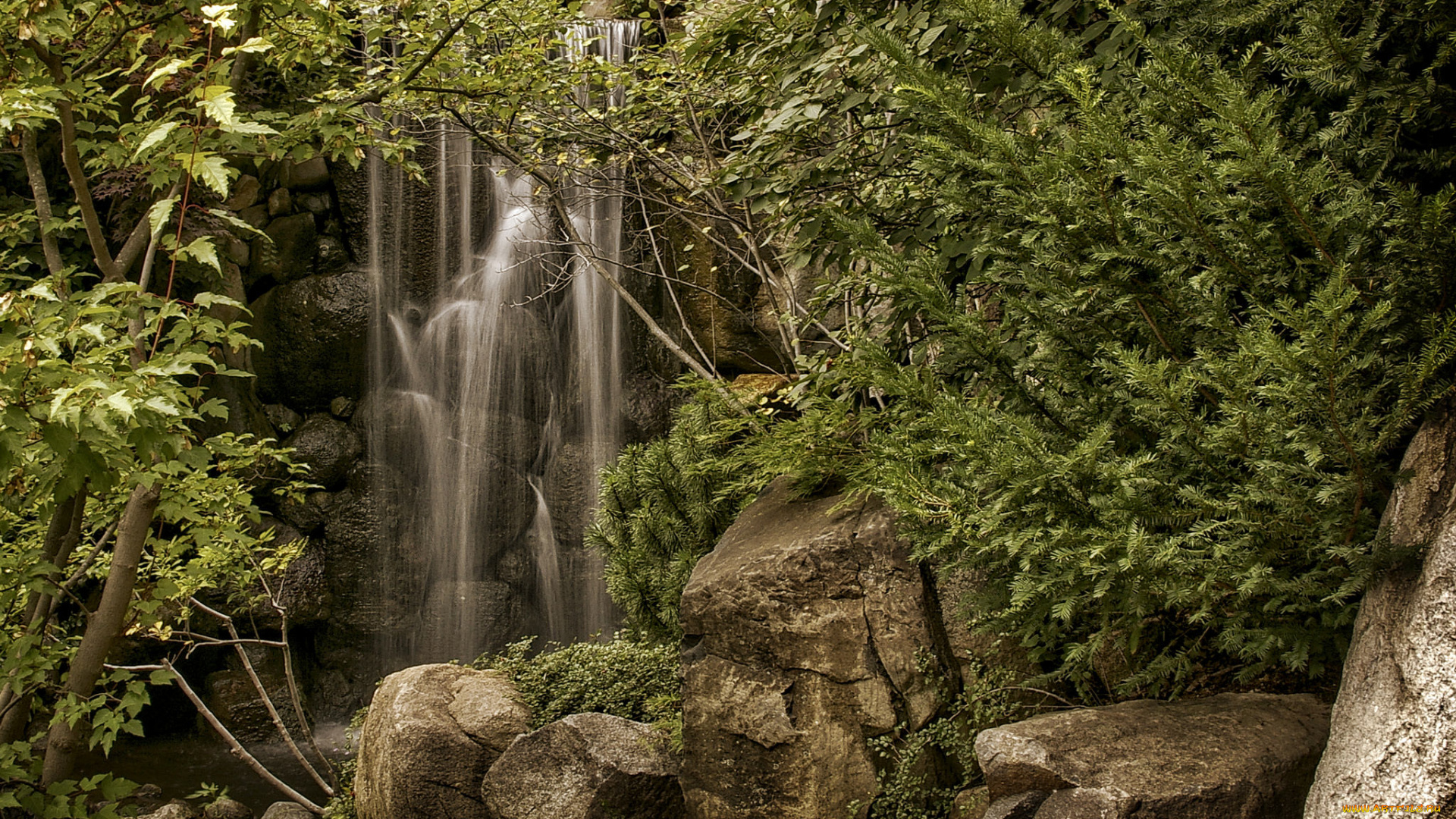 природа, водопады, простор