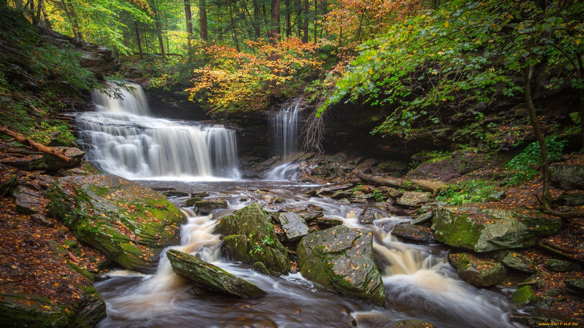 природа, водопады, простор