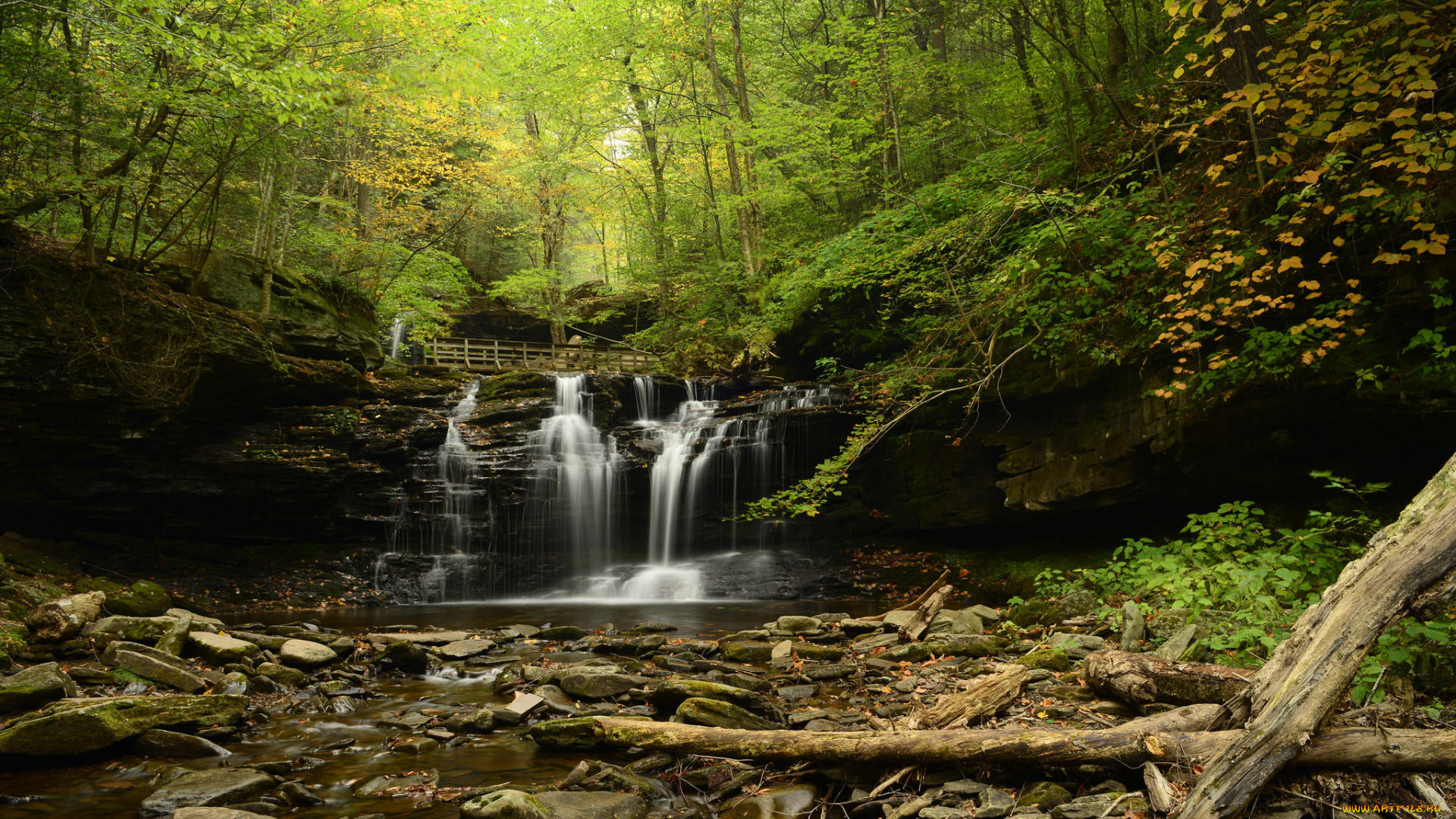природа, водопады, простор