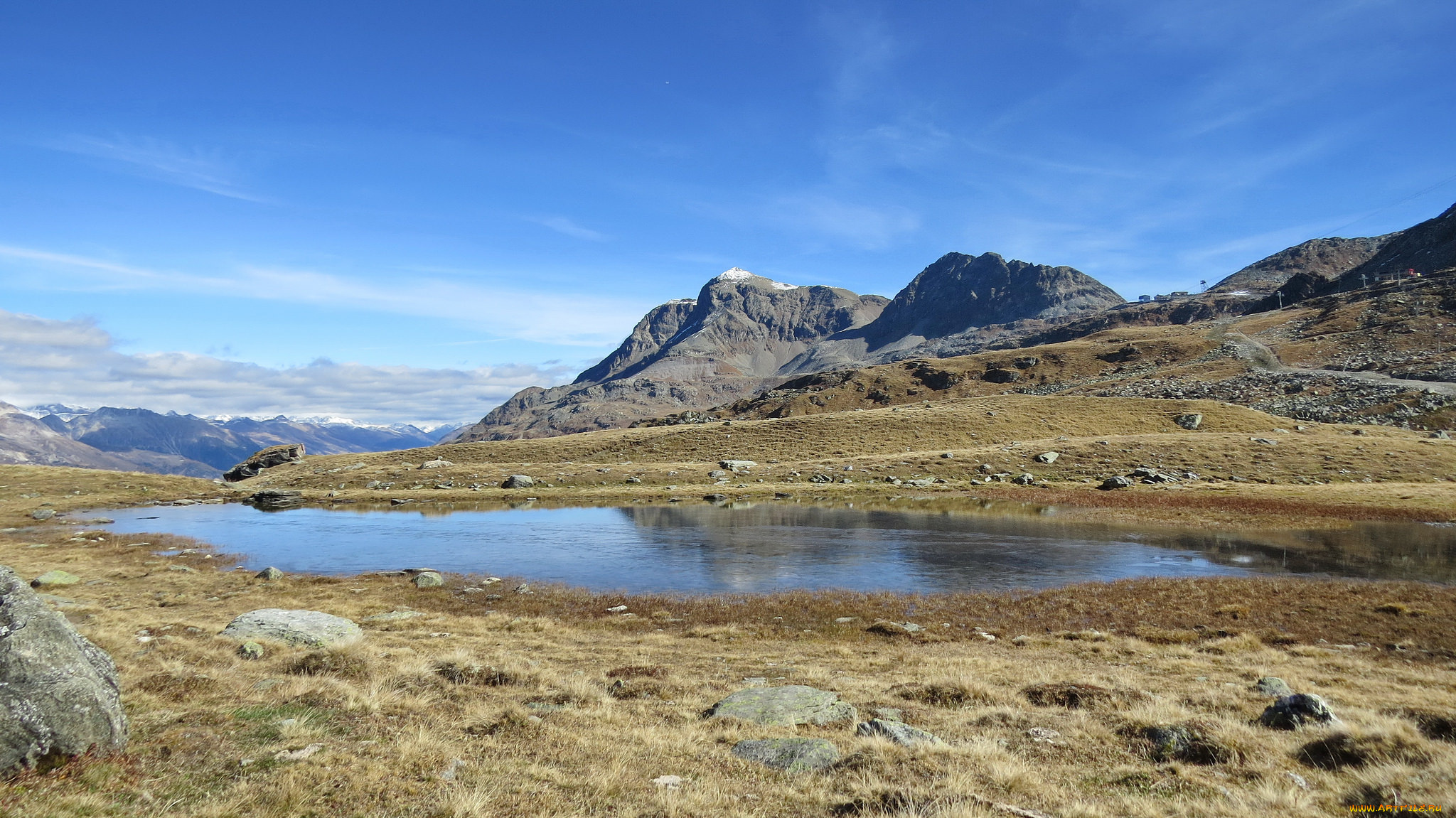 природа, горы, облака