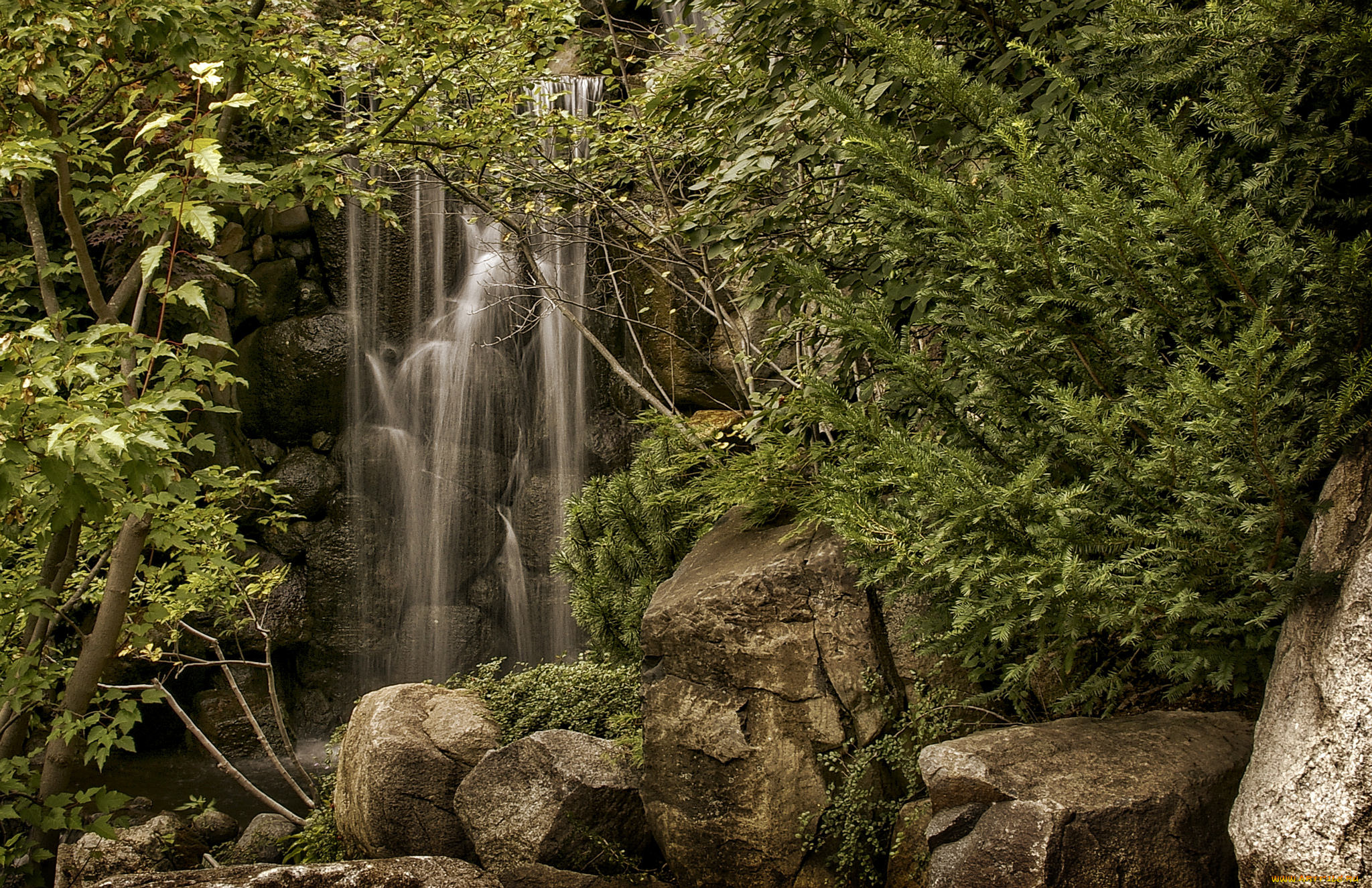 природа, водопады, простор