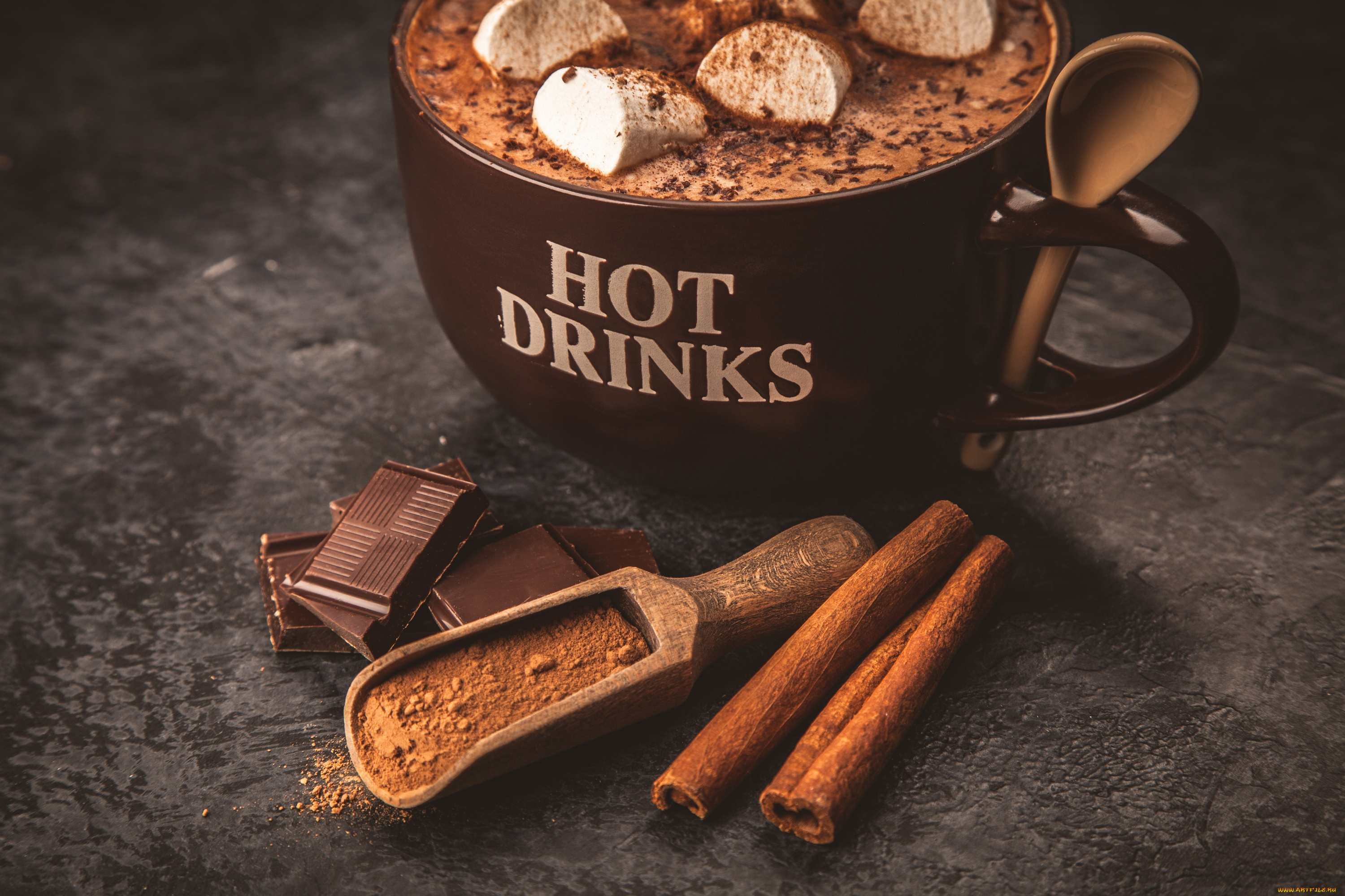 еда, кофе, , кофейные, зёрна, какао, корица, шоколад, напиток