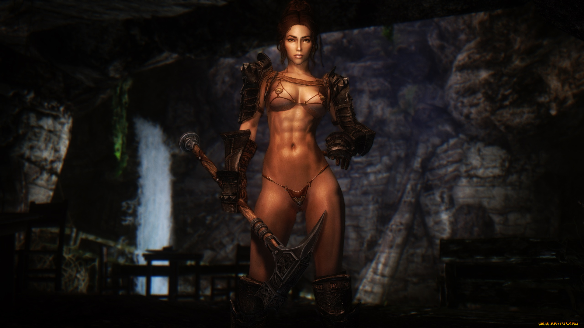 3д, графика, фантазия, , fantasy, девушка, взгляд, фон