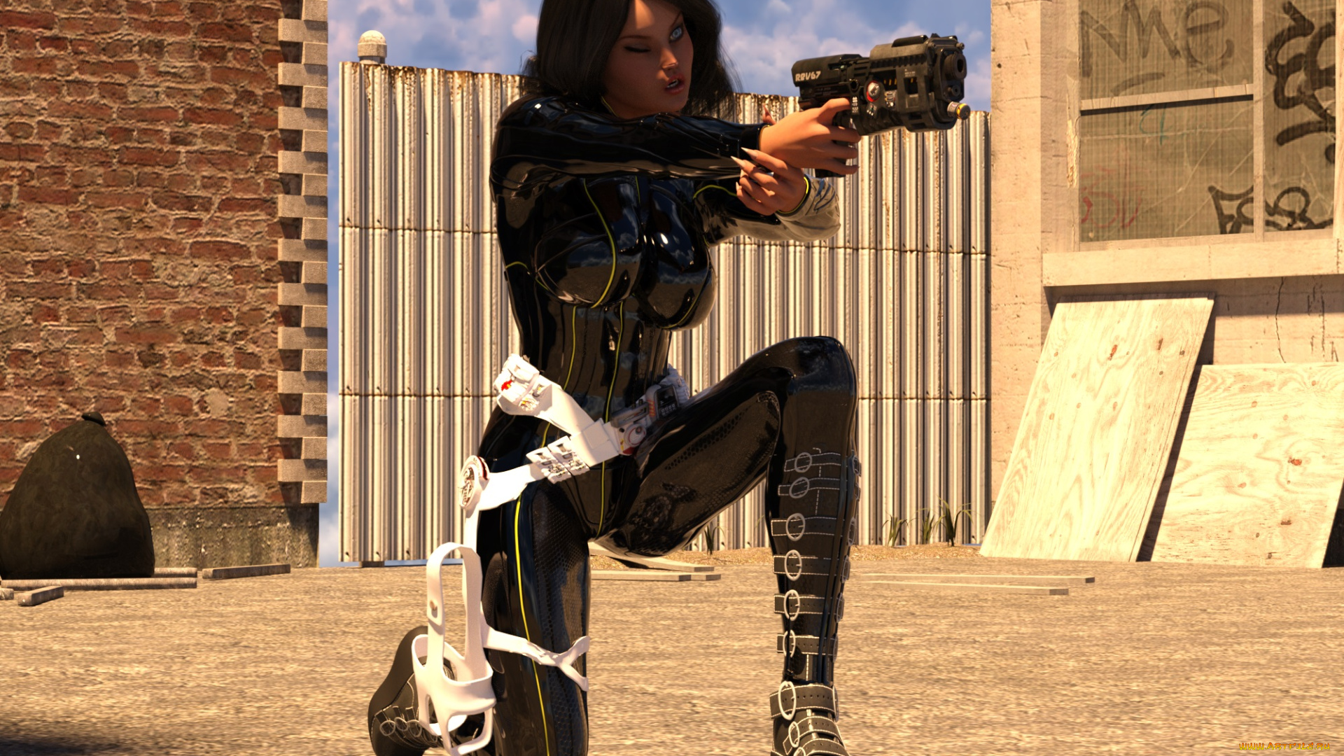 3д, графика, фантазия, , fantasy, девушка, взгляд, фон