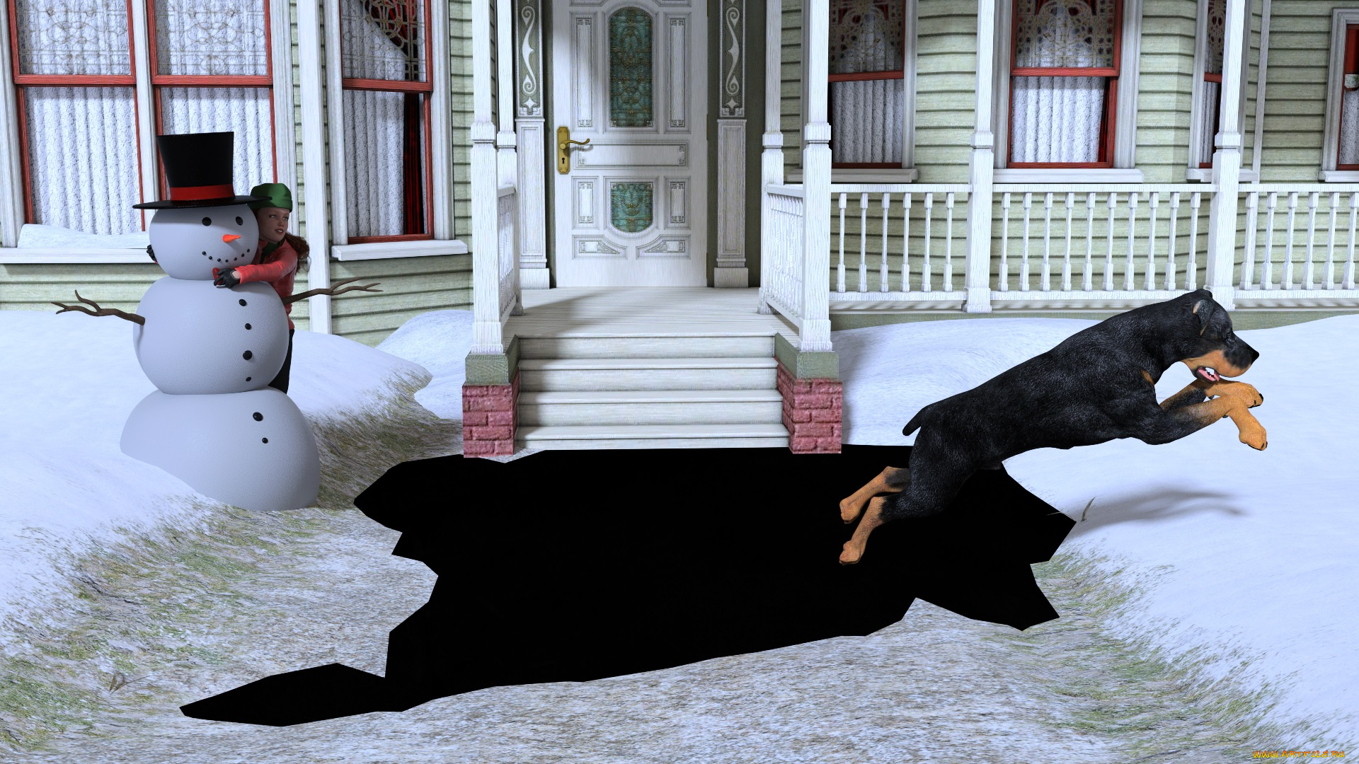 3д, графика, люди, и, животные, , people, and, animals, девушка, взгляд, фон