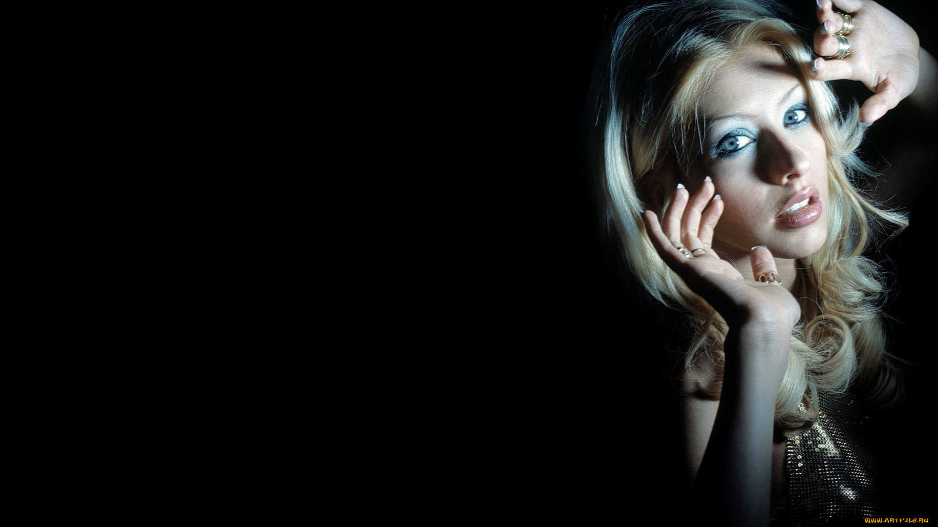 музыка, christina, aguilera, лицо, блондинка, певица, кристина, агилера