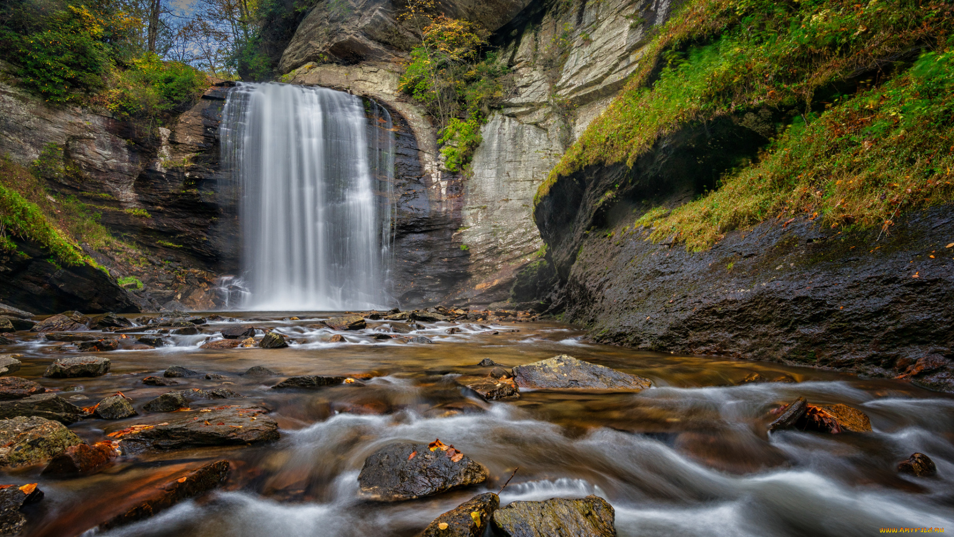 природа, водопады, простор