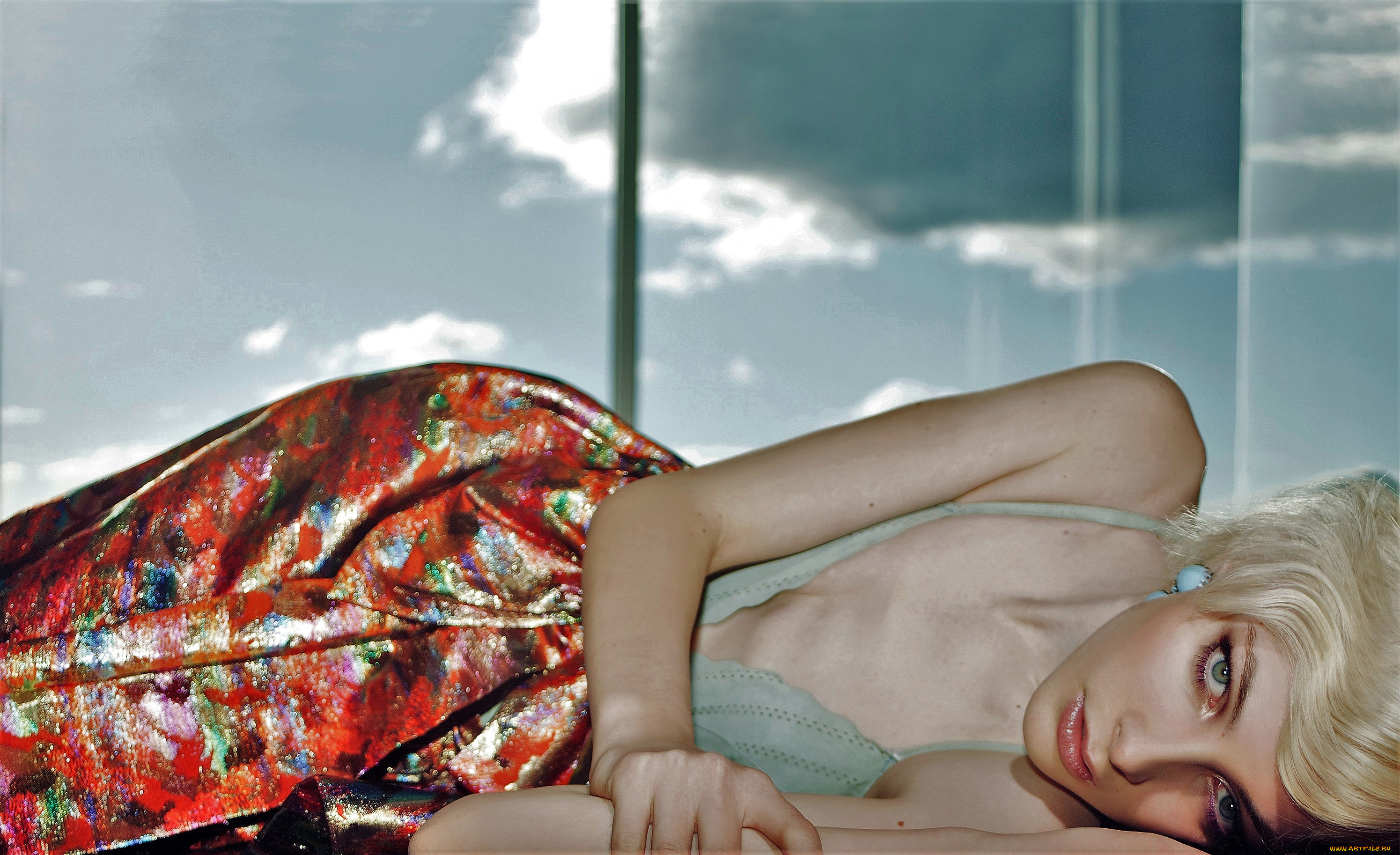 девушки, -unsort, , блондинки, , светловолосые, окно, юбка, блондинка, модель