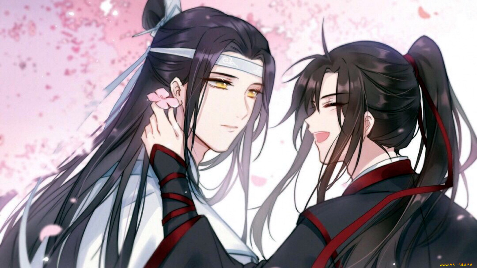 аниме, mo, dao, zu, shi, вэй, усянь, лань, ванцзы, цветок