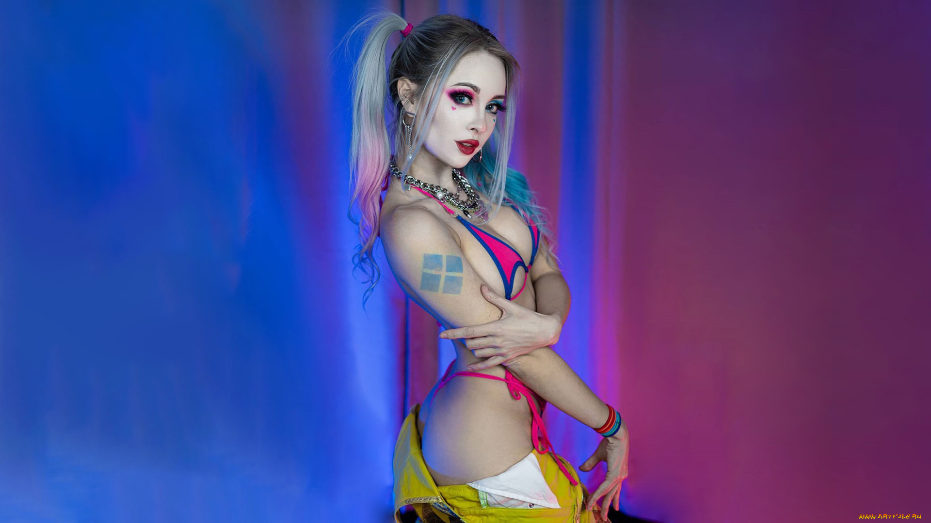 девушки, -, креатив, , косплей, косплей, cosplay, lewdoart