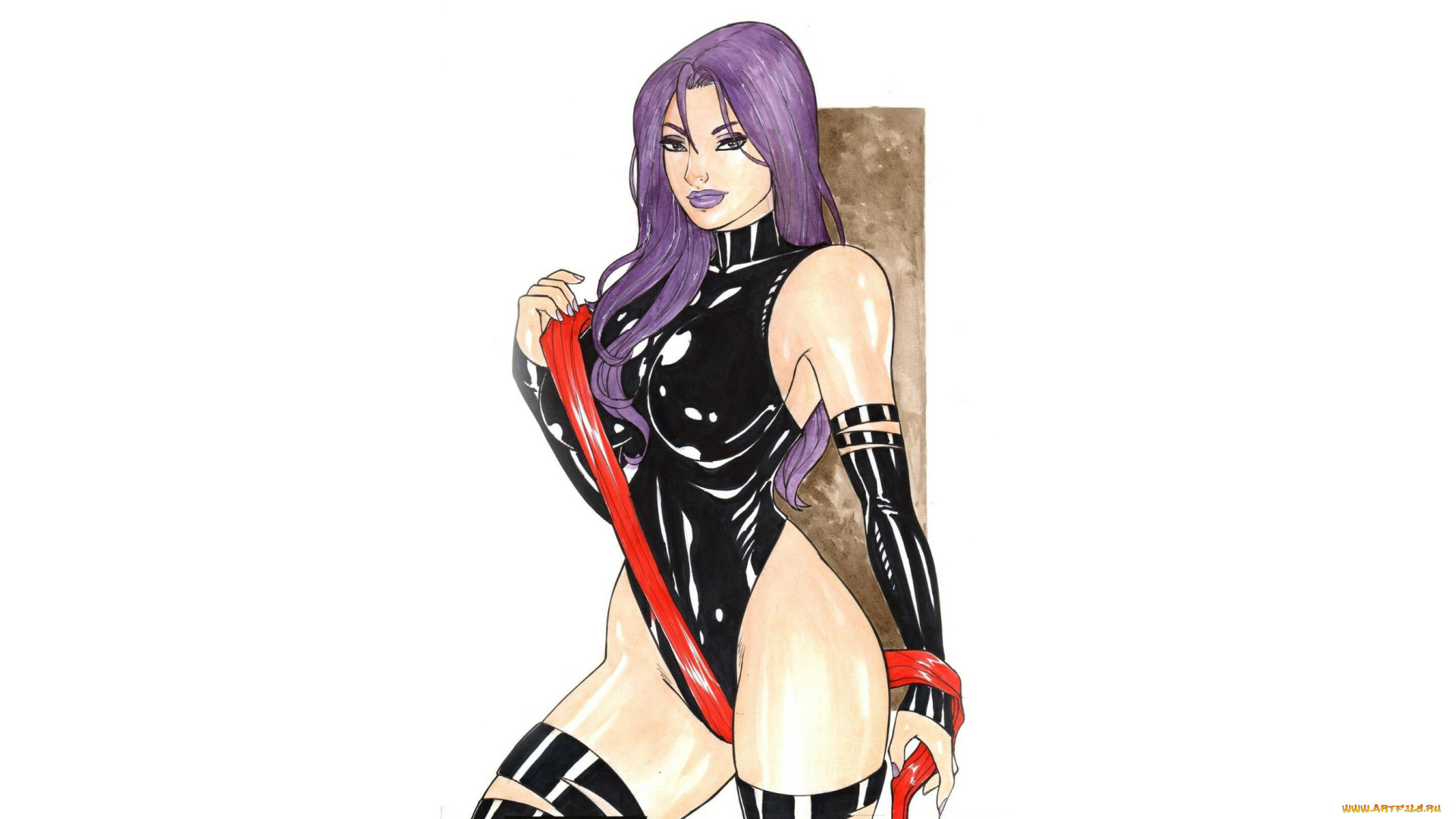 рисованное, elberty, oliveira, девушка, фон, взгляд, униформа