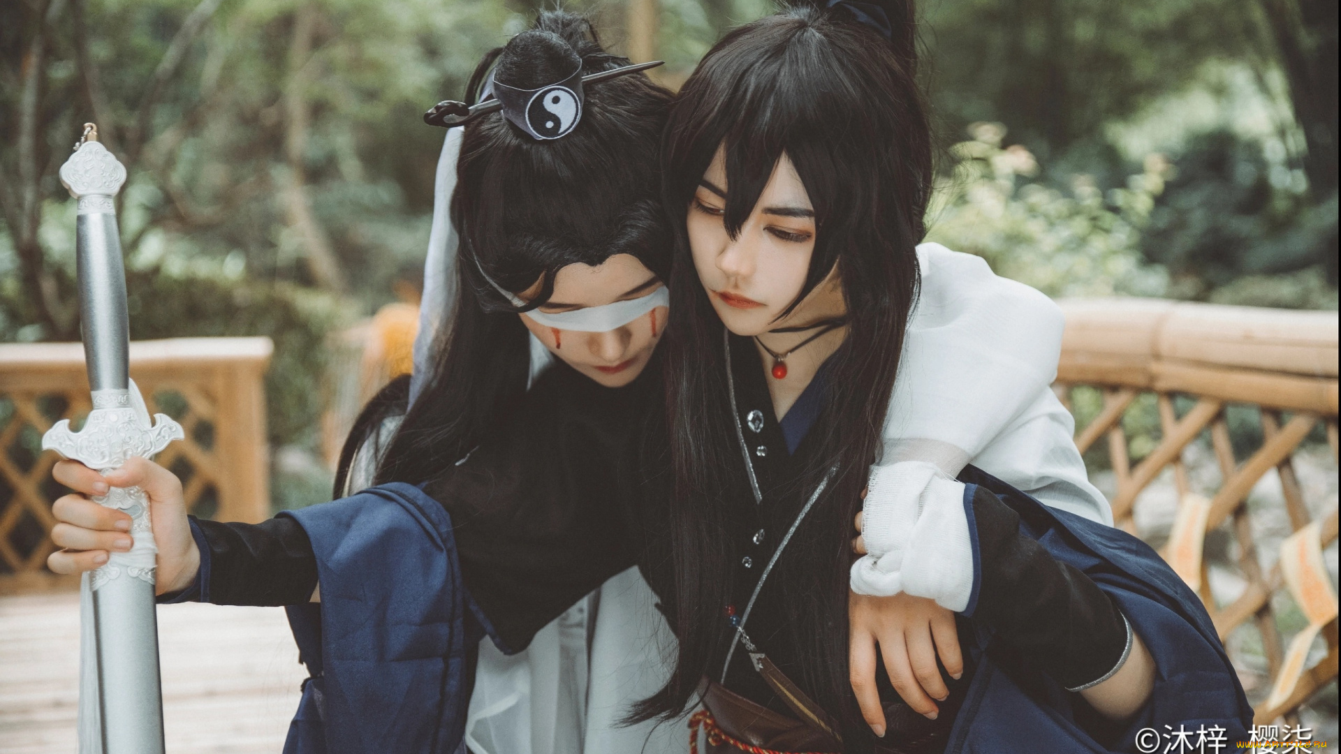 сюэ, ян, и, сяо, синчень, девушки, -, креатив, , косплей, косплей, сюэ, ян, сяо, синчень, зелень, магистр, дьявольского, культа