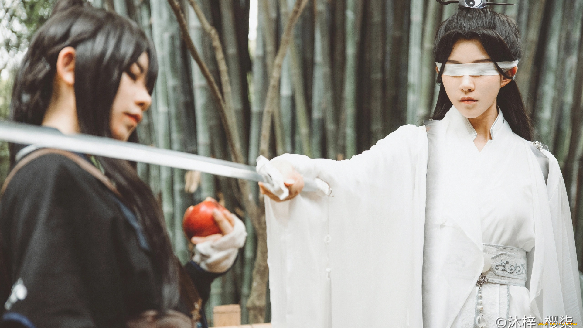 сюэ, ян, и, сяо, синчень, девушки, -, креатив, , косплей, косплей, сюэ, ян, сяо, синчень, зелень, магистр, дьявольского, культа