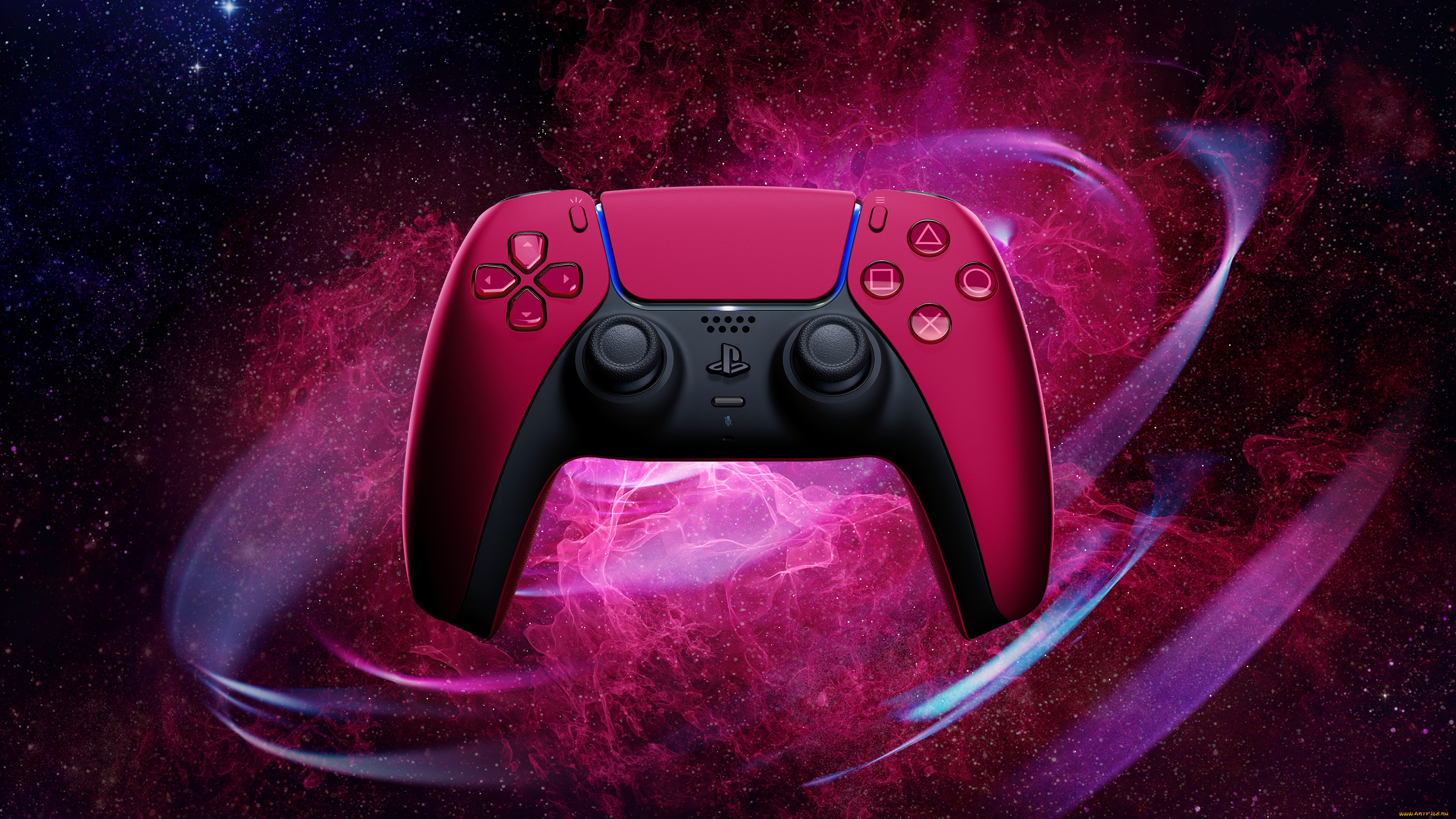 sony, бренды, ps5, dual, sense, wireless, controller, cosmic, red