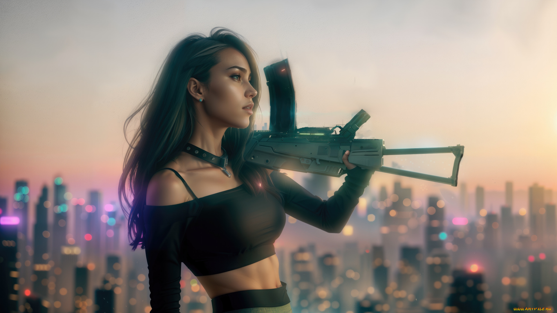 3д, графика, армия, , military, девушка, винтовка