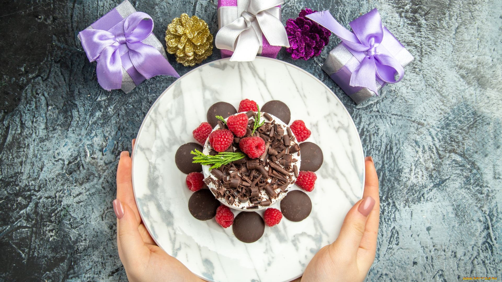 еда, пирожные, , кексы, , печенье, малина, пирожное, шоколад