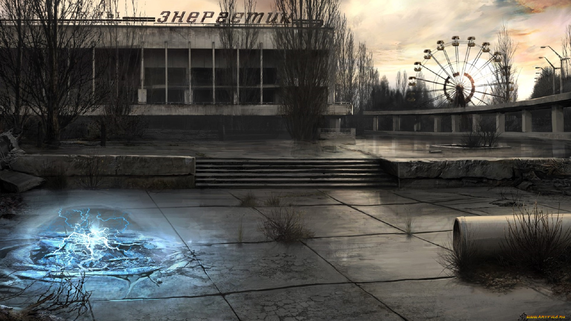 видео, игры, припять, зона, электра, аномалия, город