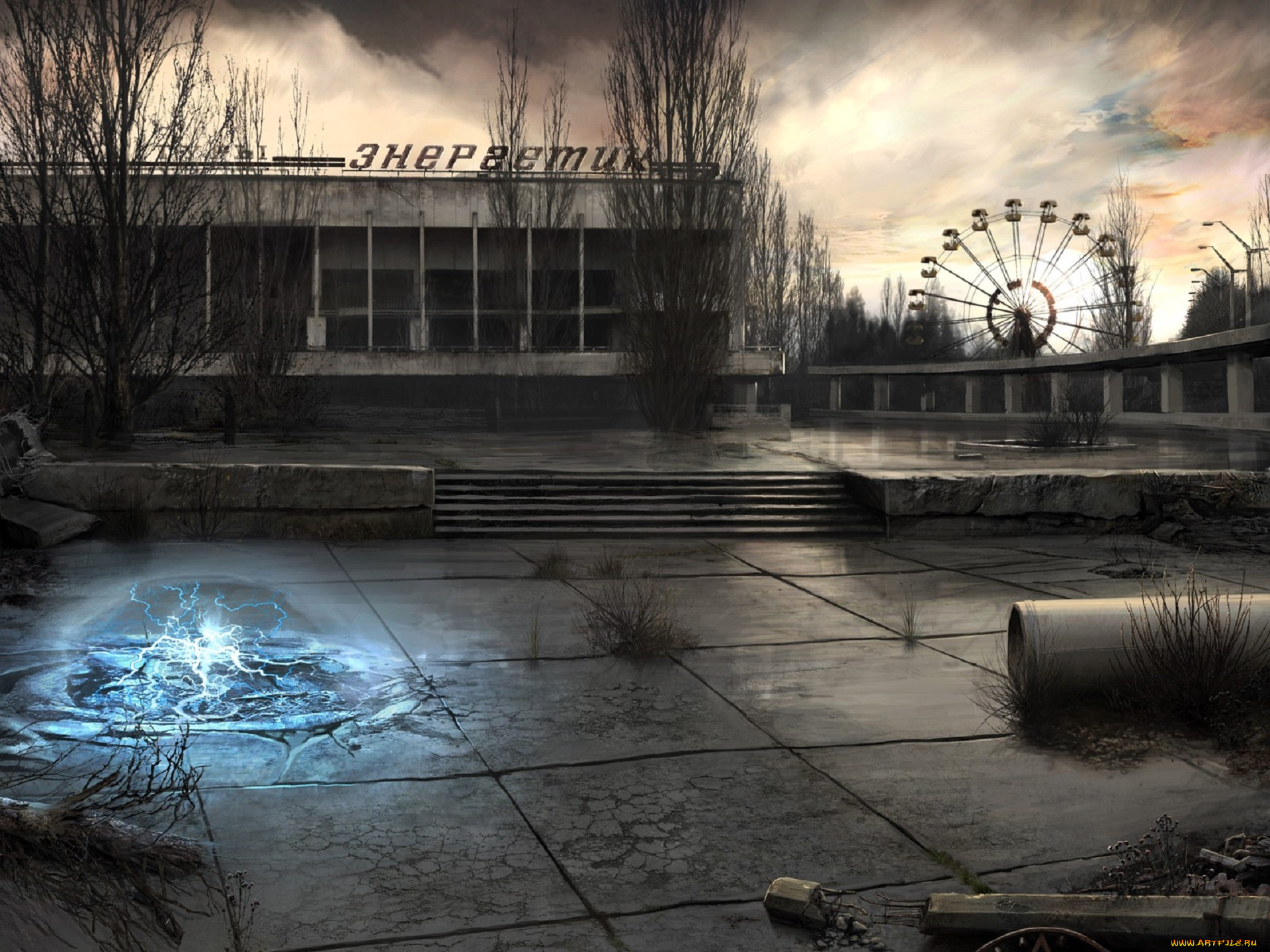 видео, игры, припять, зона, электра, аномалия, город