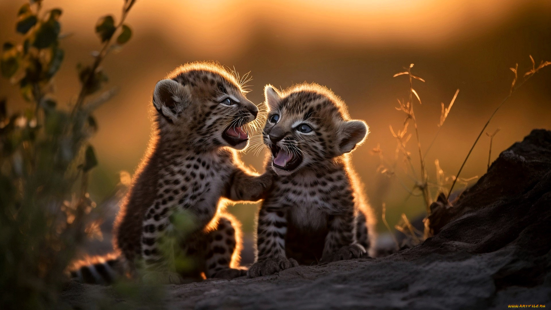 разное, компьютерный, дизайн, котята, трава