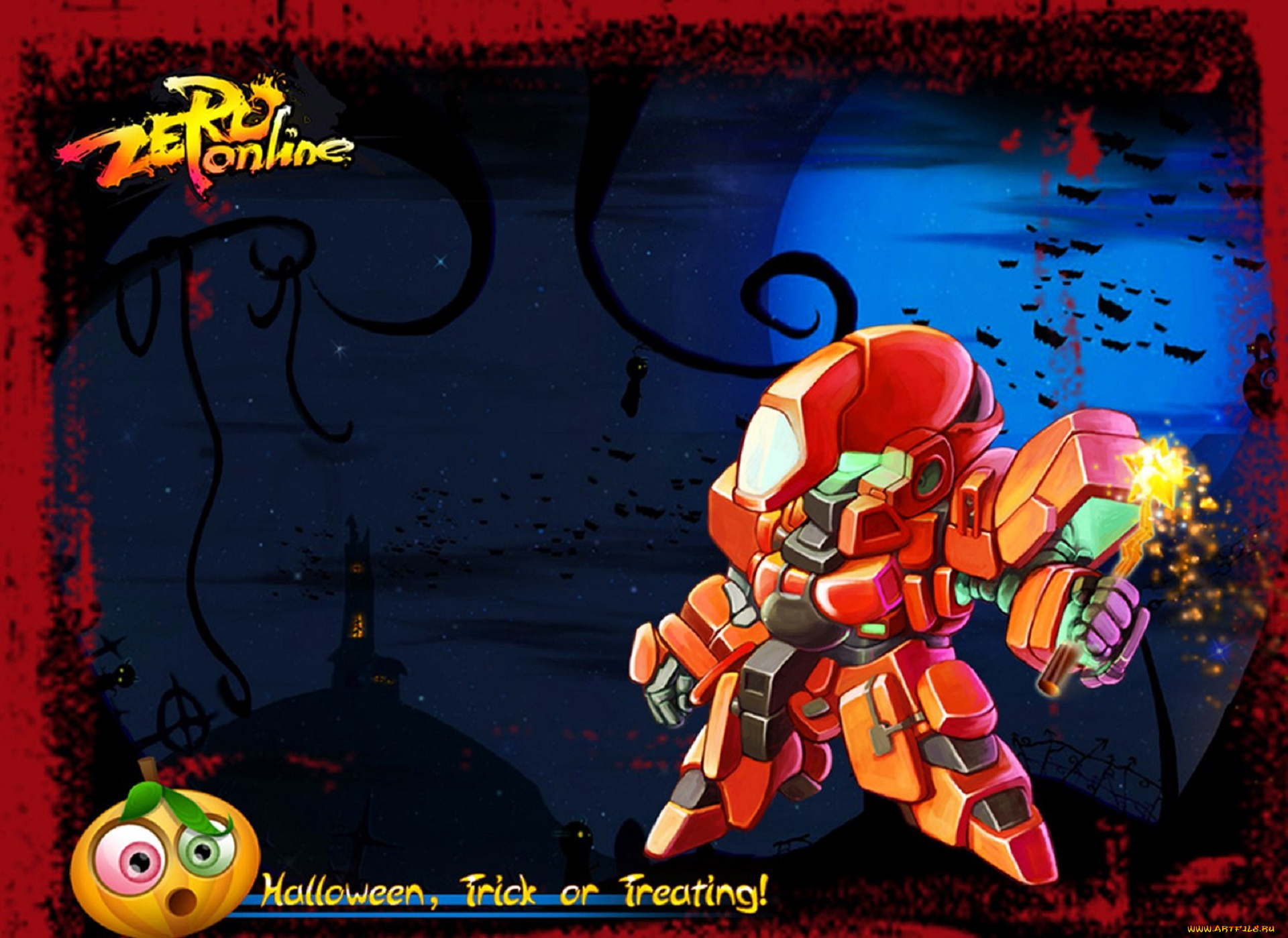 видео, игры, zero, online, робот, жезл, искры, гора, башня