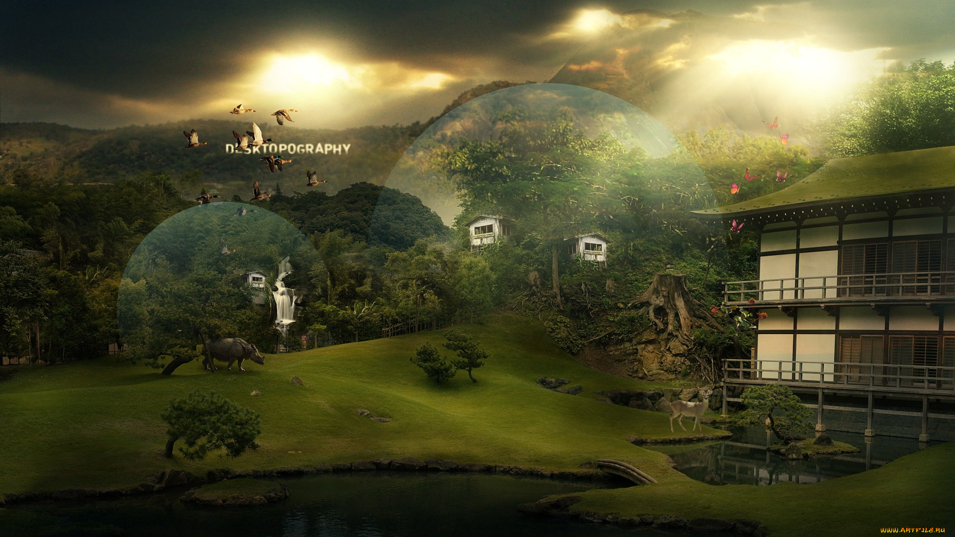 3д, графика, architecture, архитектура