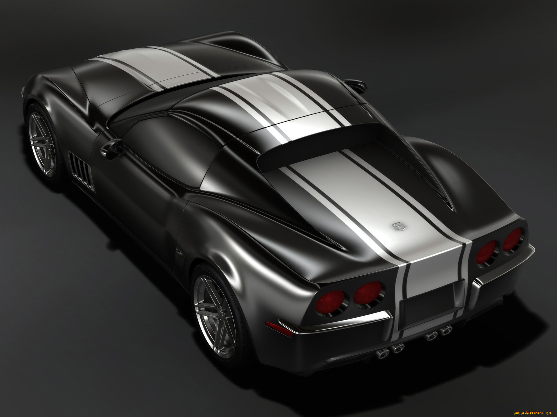 2009, c3r, retro, corvette, stingray, design, автомобили, 3д