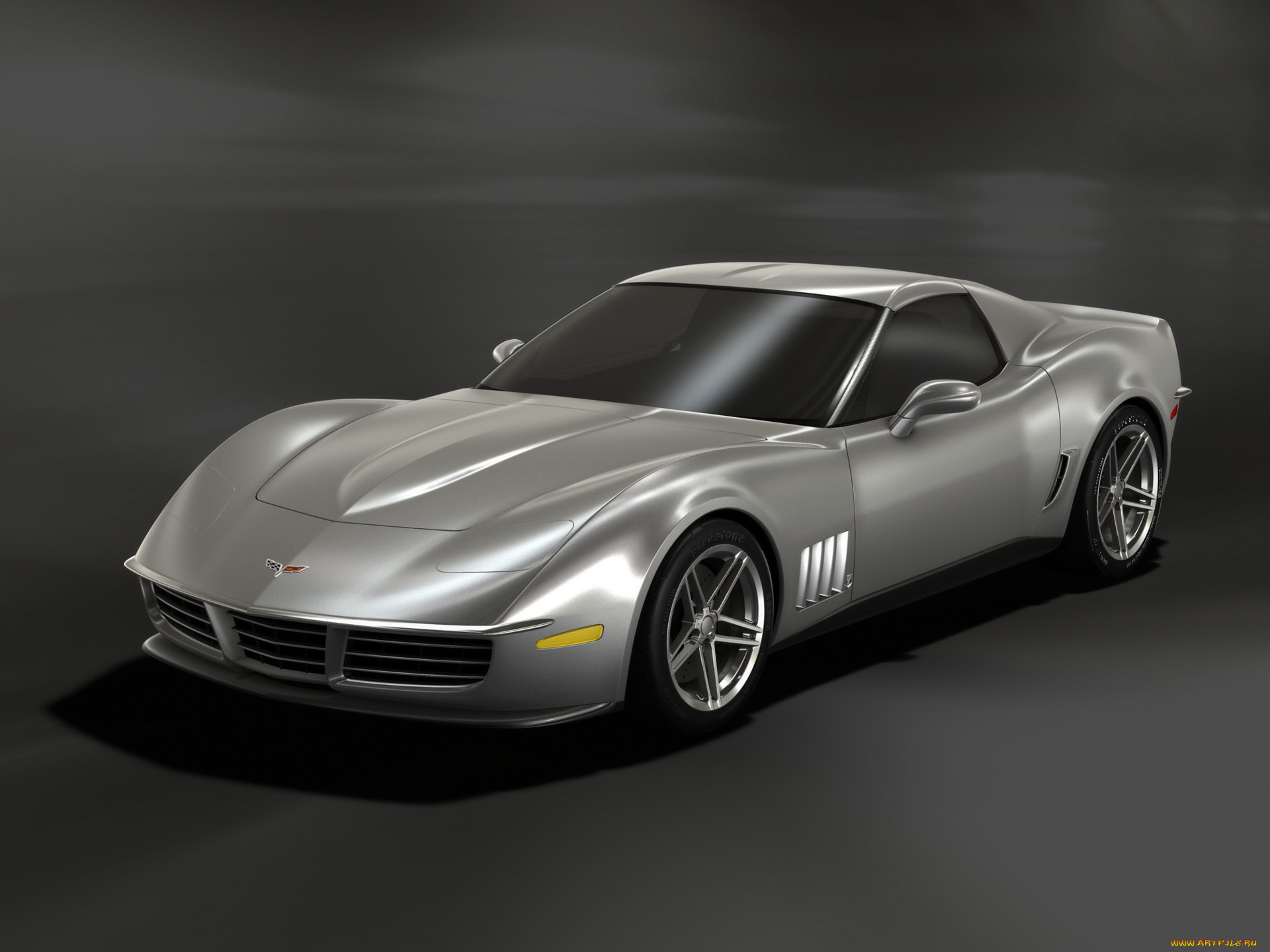 2009, c3r, retro, corvette, stingray, design, автомобили, 3д