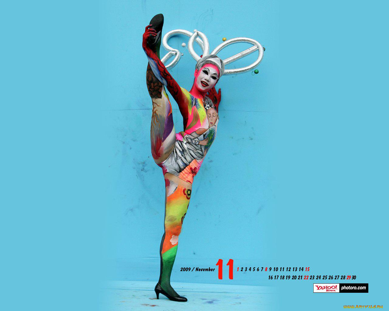 календари, девушки