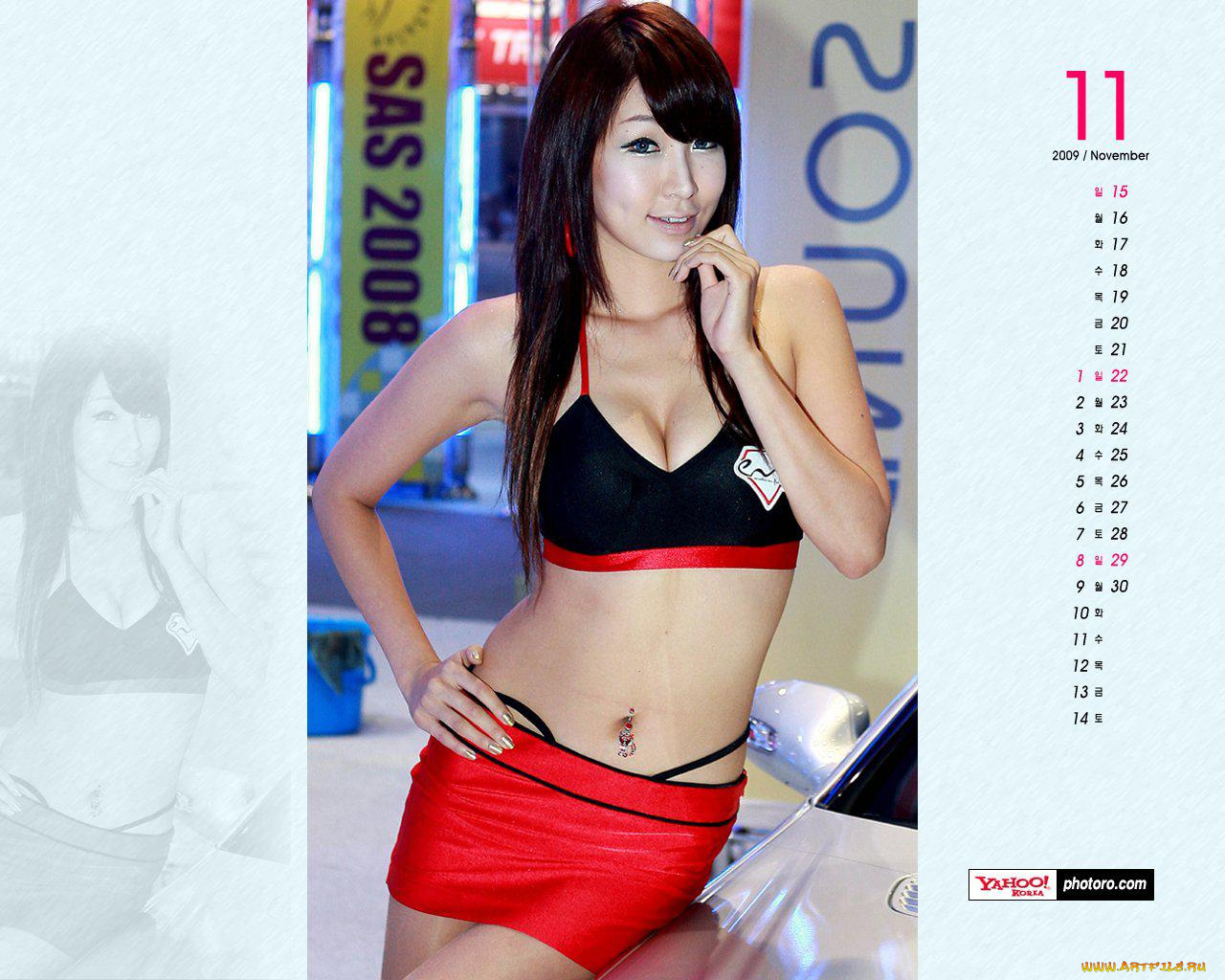 календари, девушки