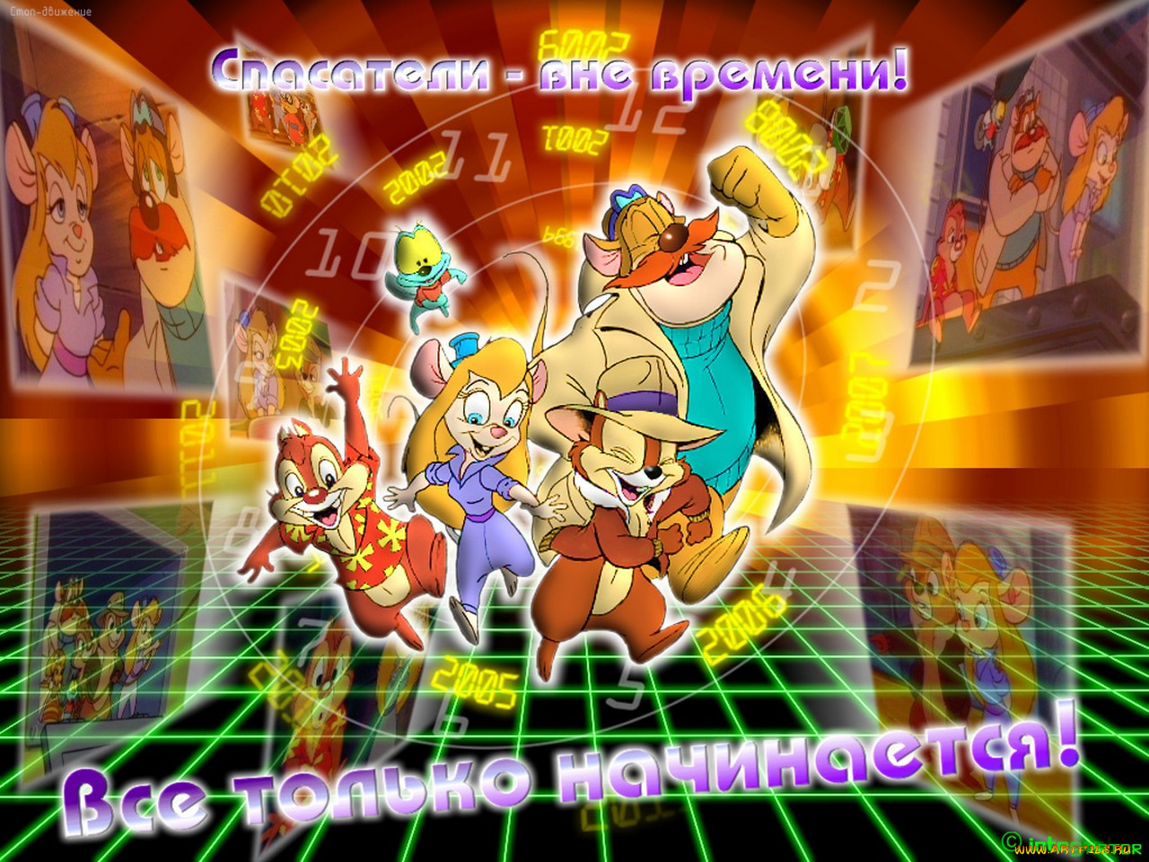 мультфильмы, chip, `n, dale, rescue, rangers