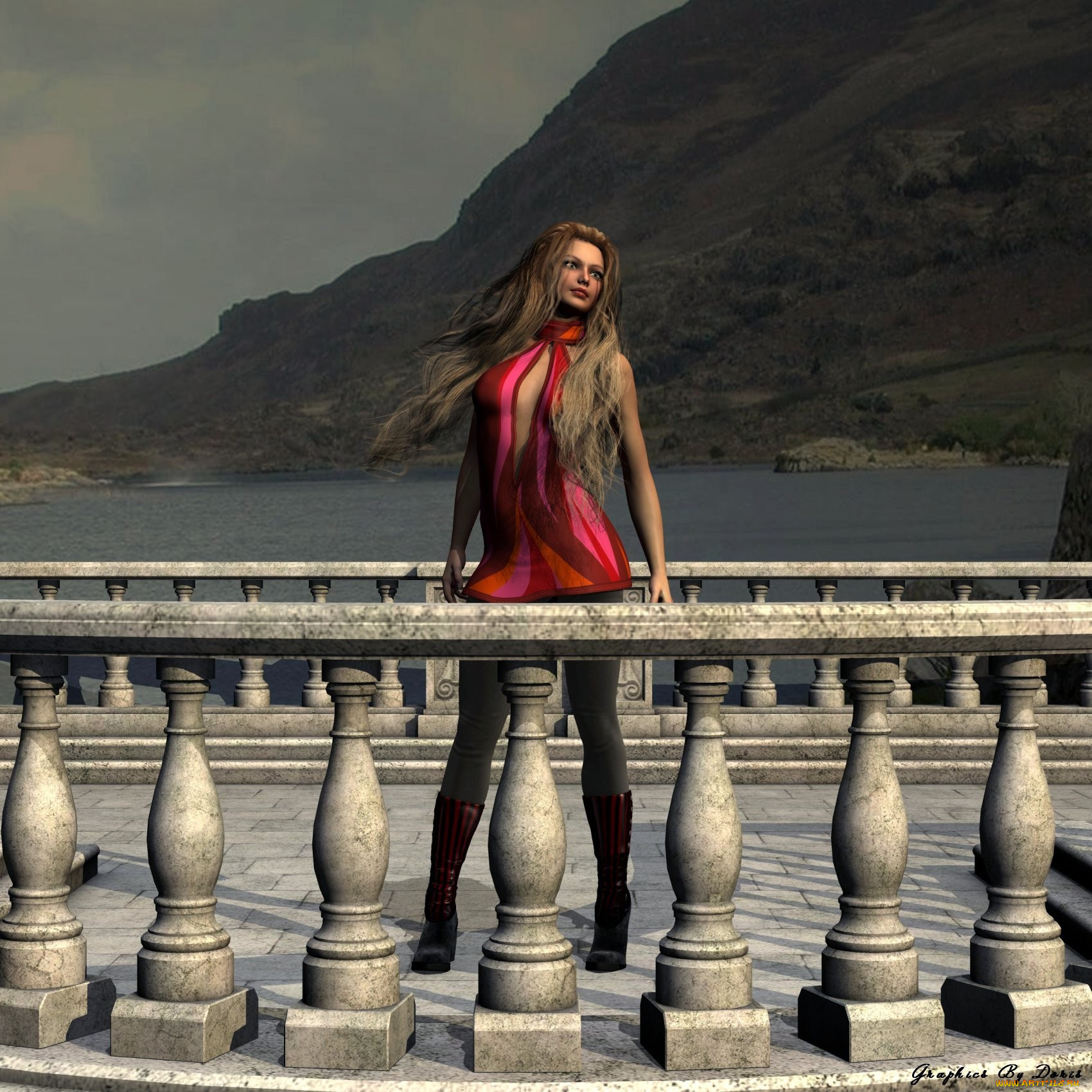 3д, графика, people, люди, девушка