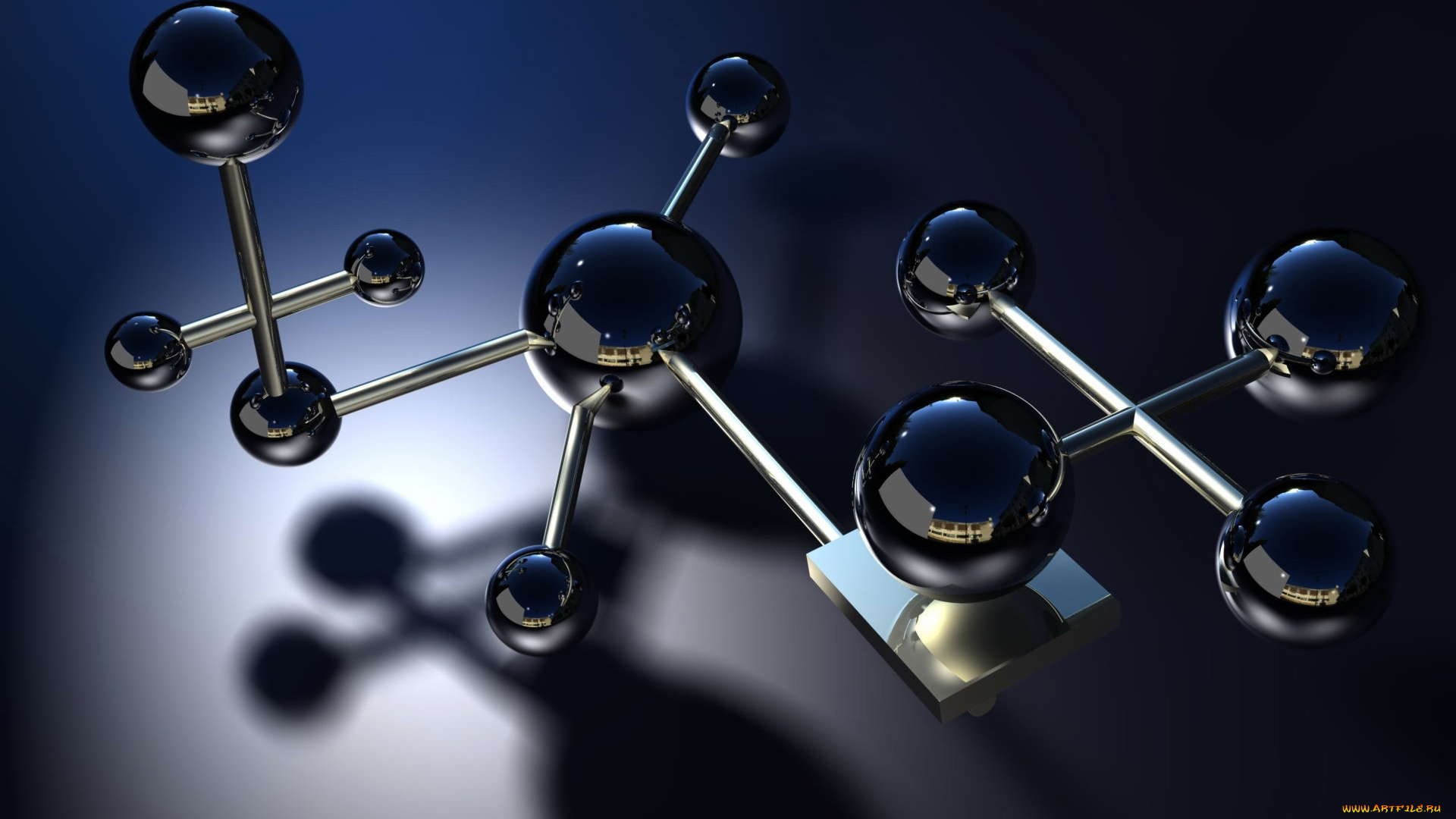 3д, графика, шары, линии