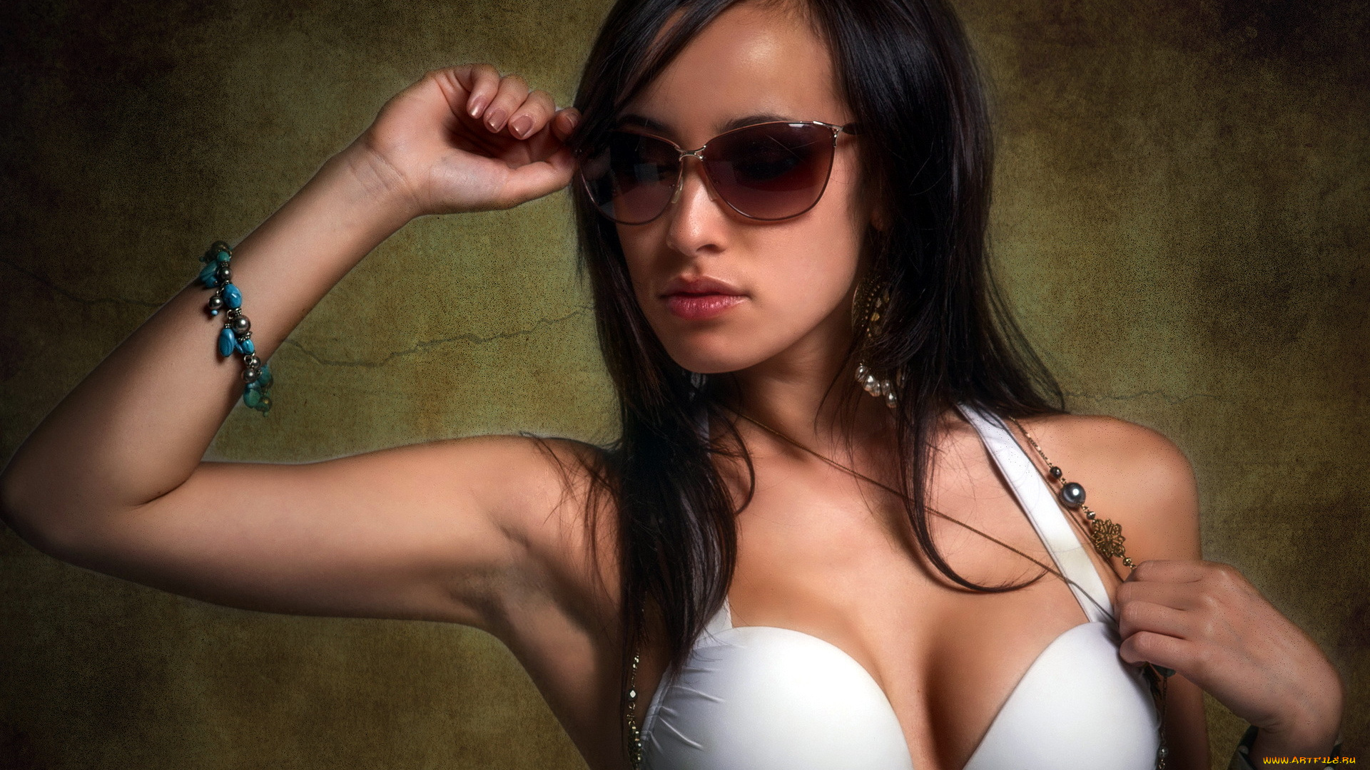 -Unsort, Брюнетки, Шатенки, девушки, unsort, брюнетки, шатенки, грудь, очки