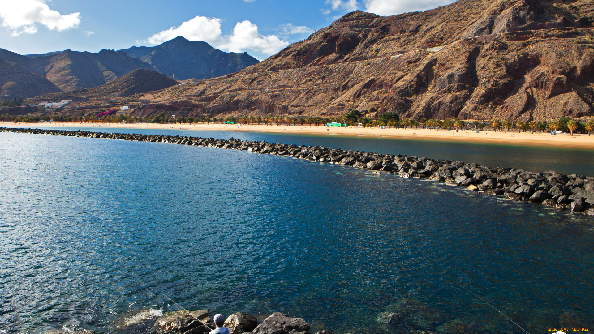 испания, канарские, острова, санта, крус, де, тенерифе, природа, побережье, берег, море