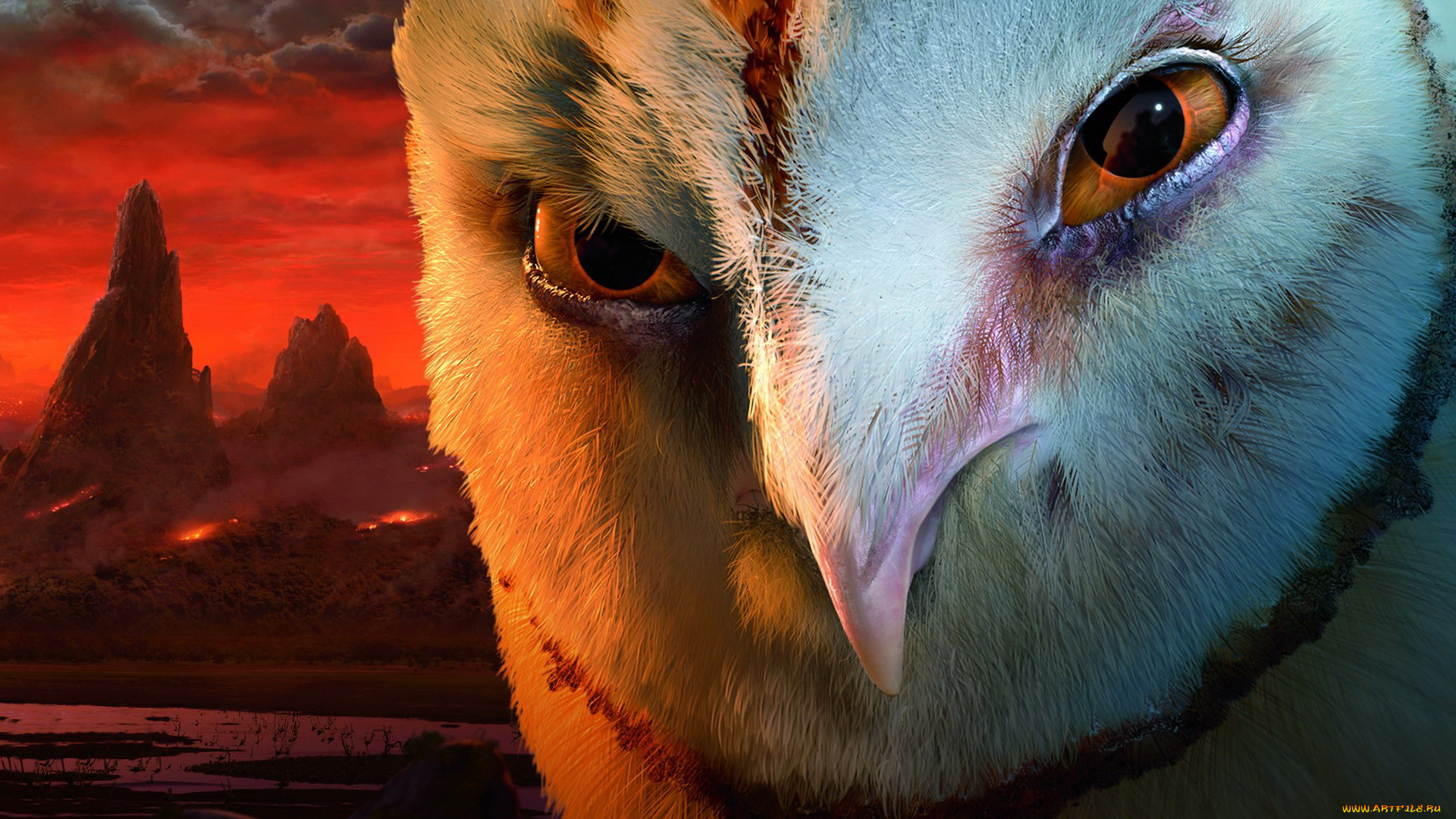 легенды, ночных, стражей, мультфильмы, legend, of, the, guardians, owls, ga’hoole, сова