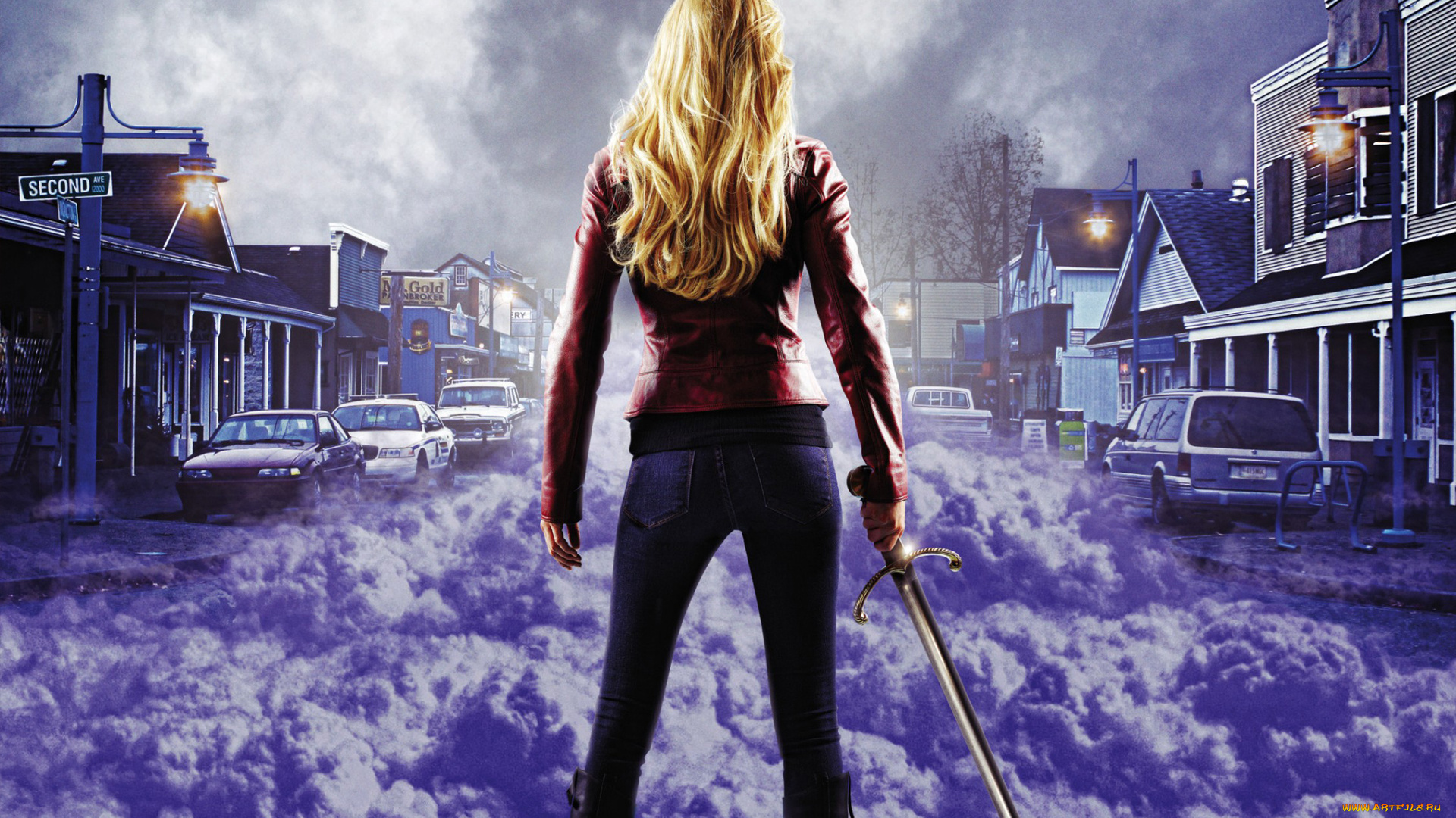 однажды, сказке, кино, фильмы, once, upon, time, сериал, в, a, девушка, меч, город, туман