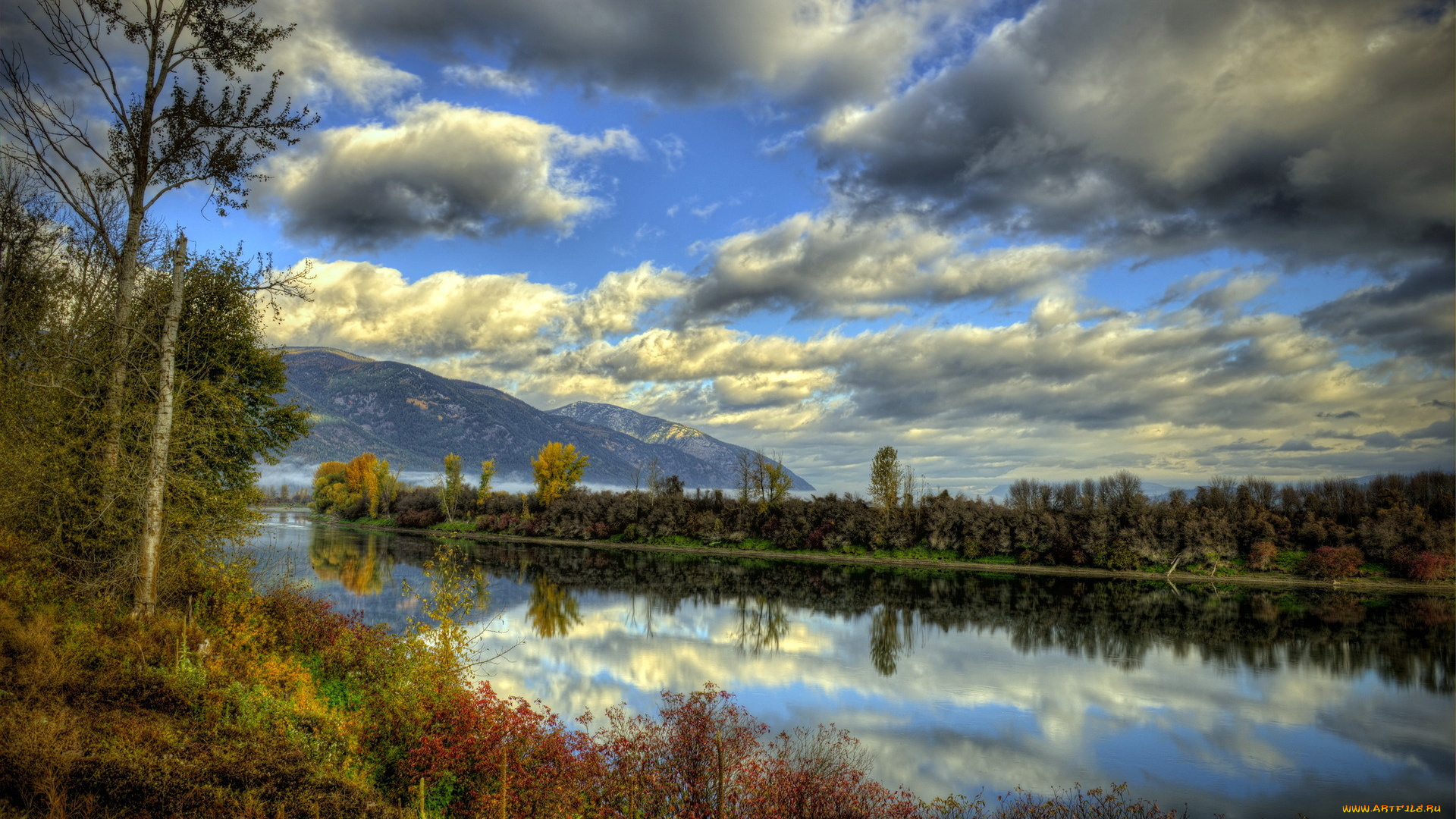 природа, реки, озера, река, горы