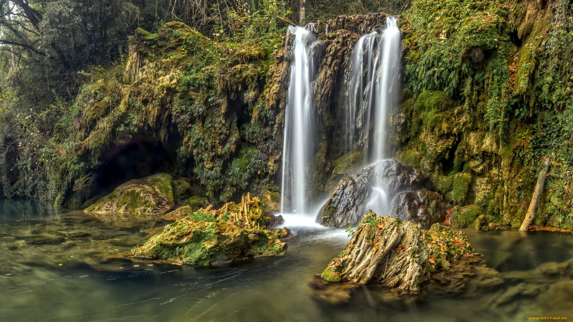 природа, водопады, водопад, река