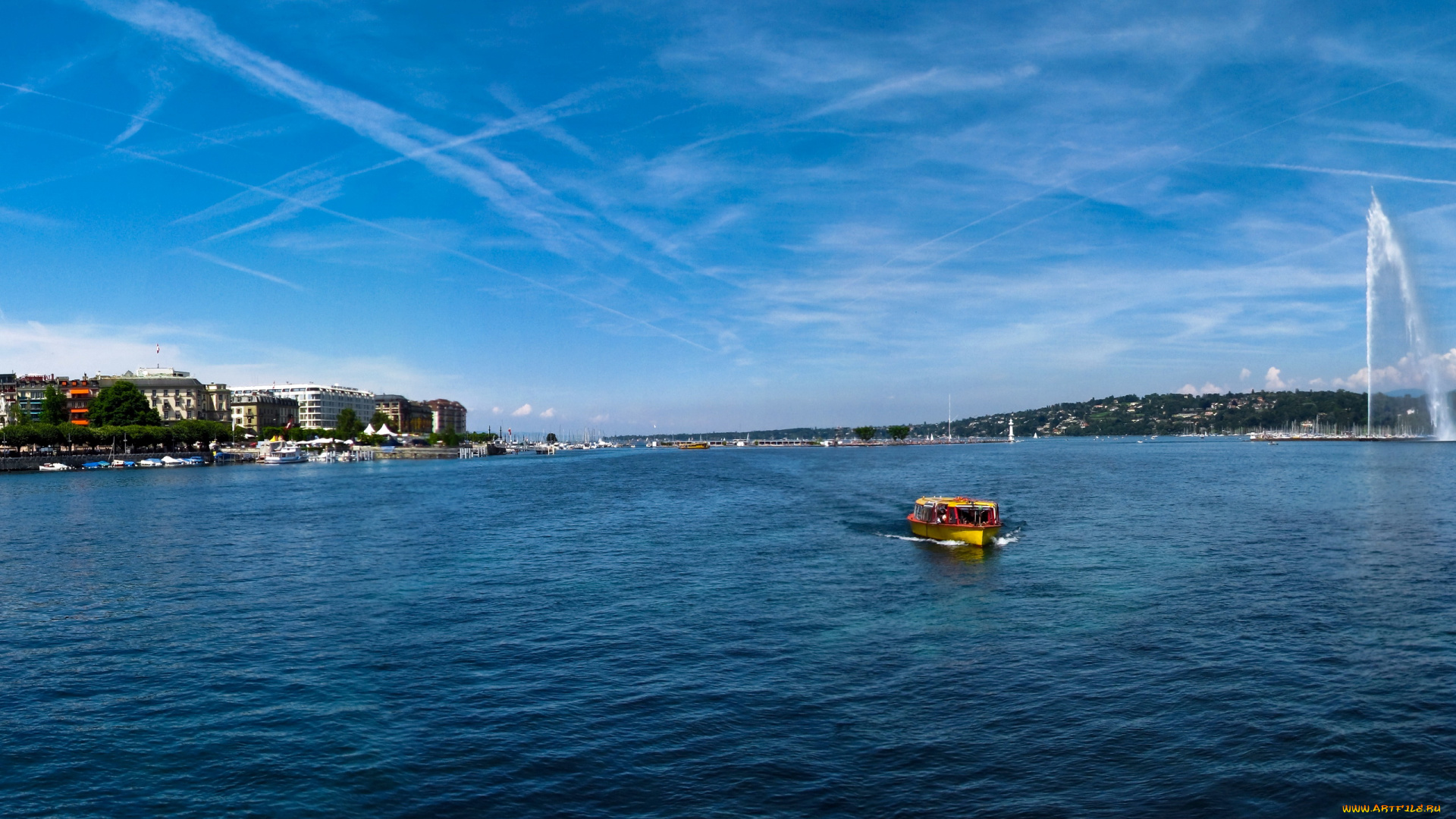 швейцария, женева, природа, реки, озера, озеро