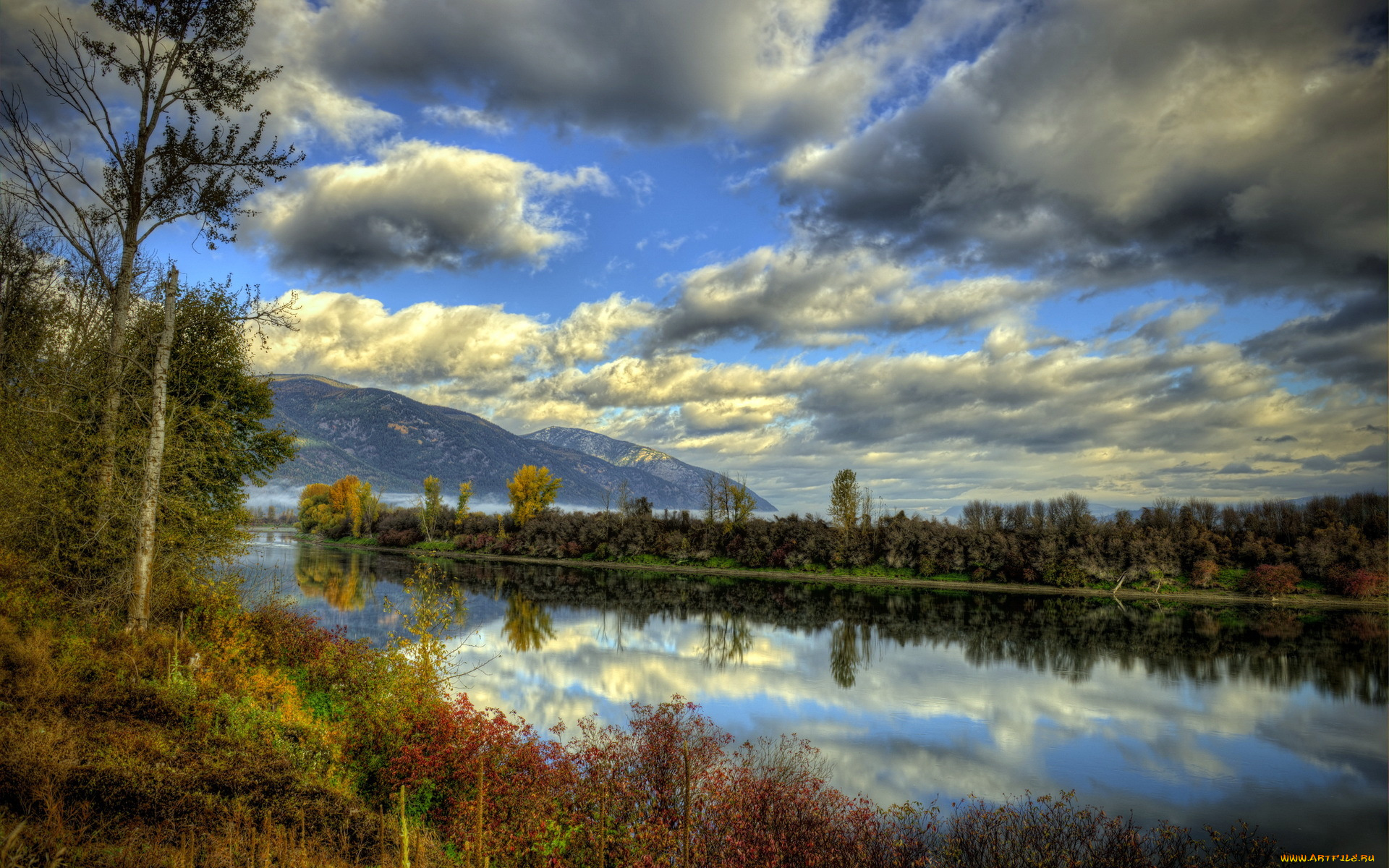 природа, реки, озера, река, горы