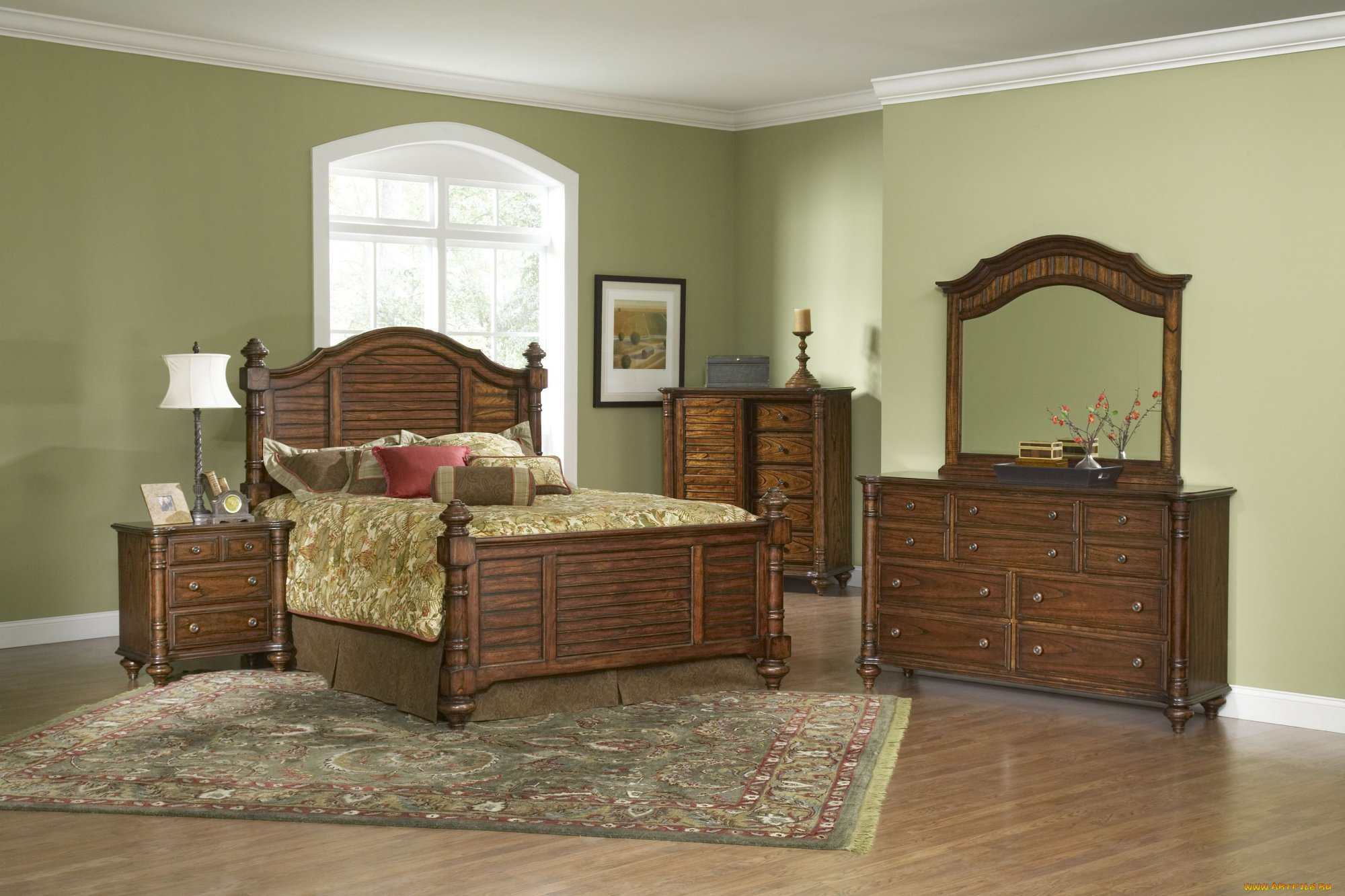 интерьер, спальня, подушки, кровать