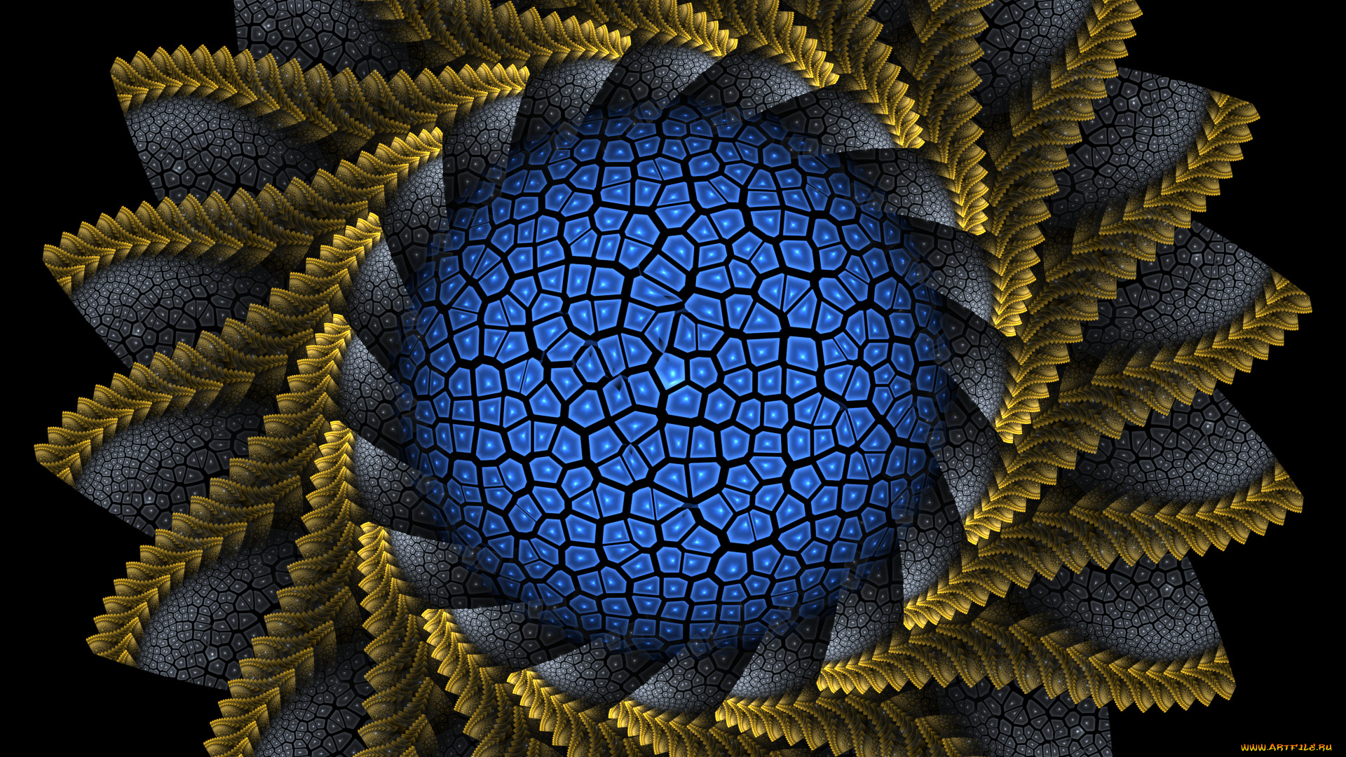 3д, графика, fractal, фракталы, узор, фон, цвета