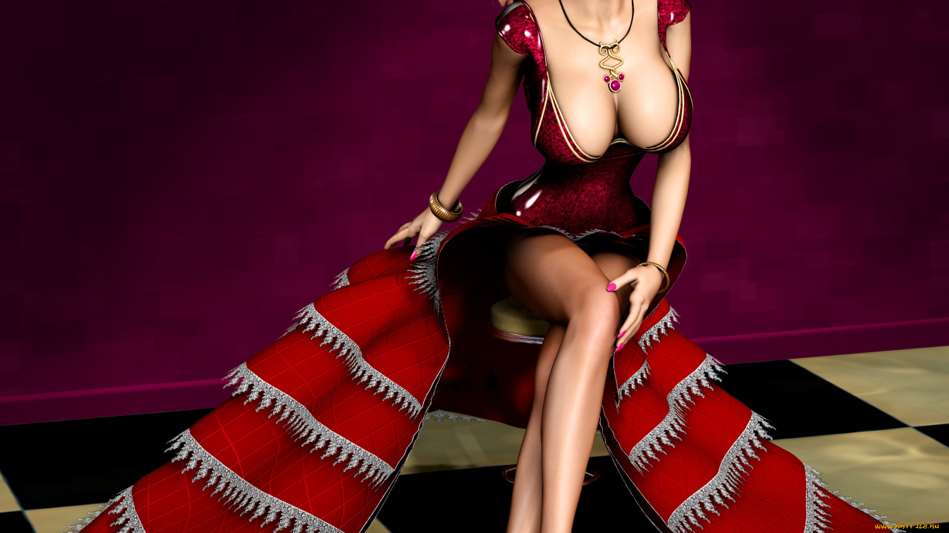 3д, графика, people, люди, взгляд, девушка