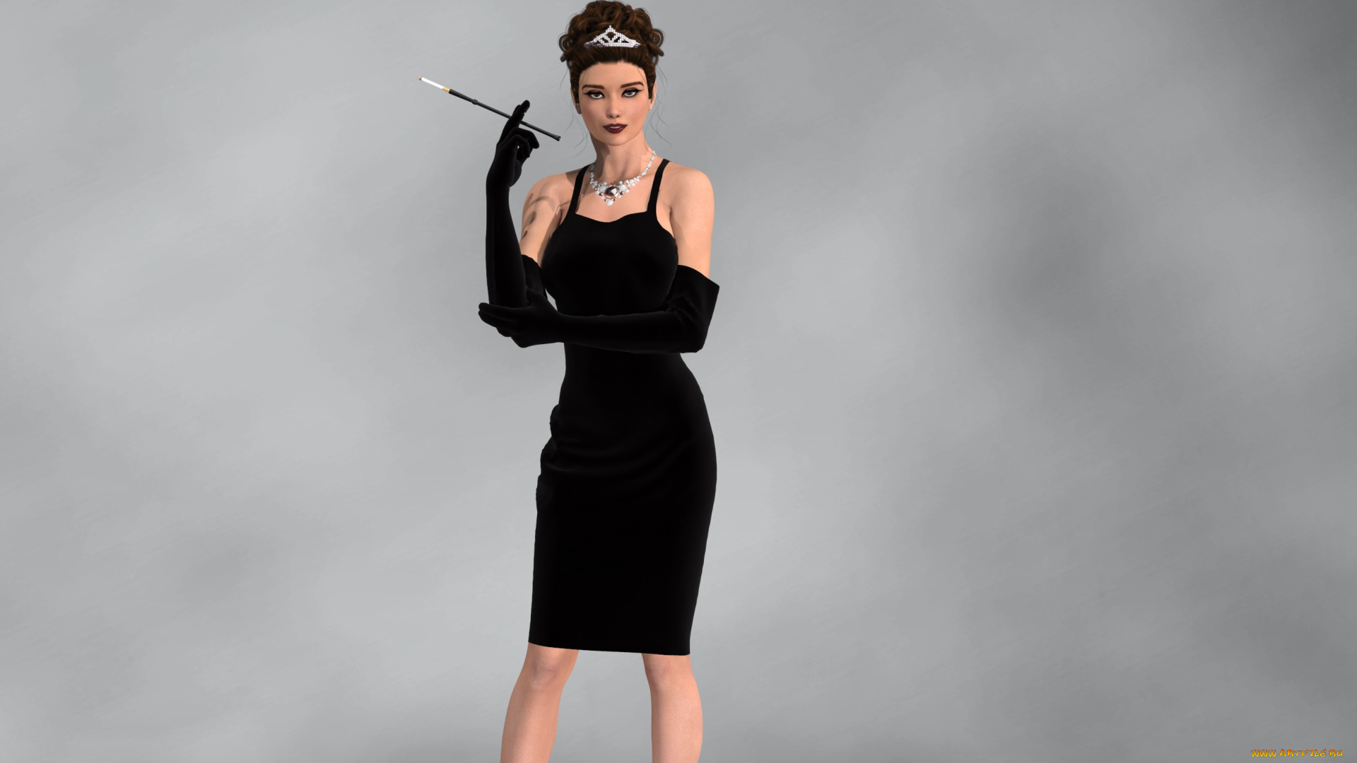 3д, графика, people, люди, взгляд, сигарета, девушка