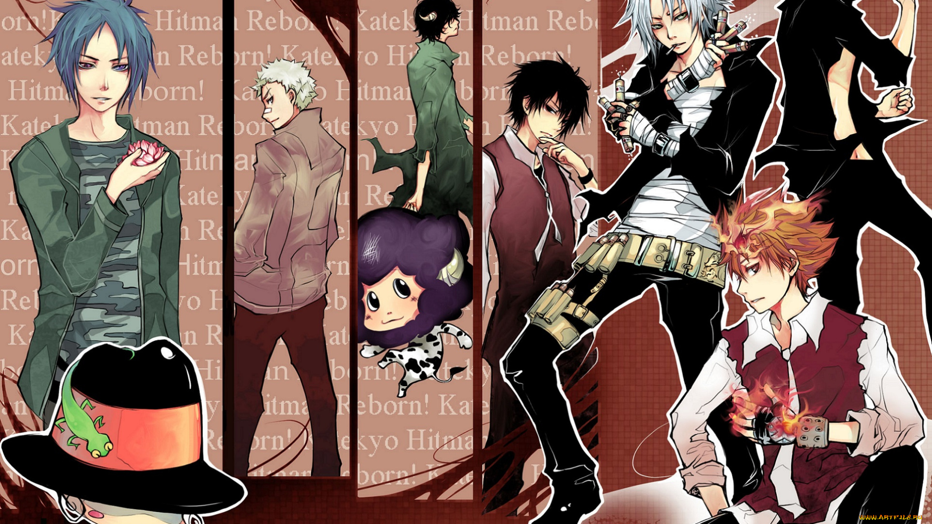 аниме, katekyo, hitman, reborn, реборн