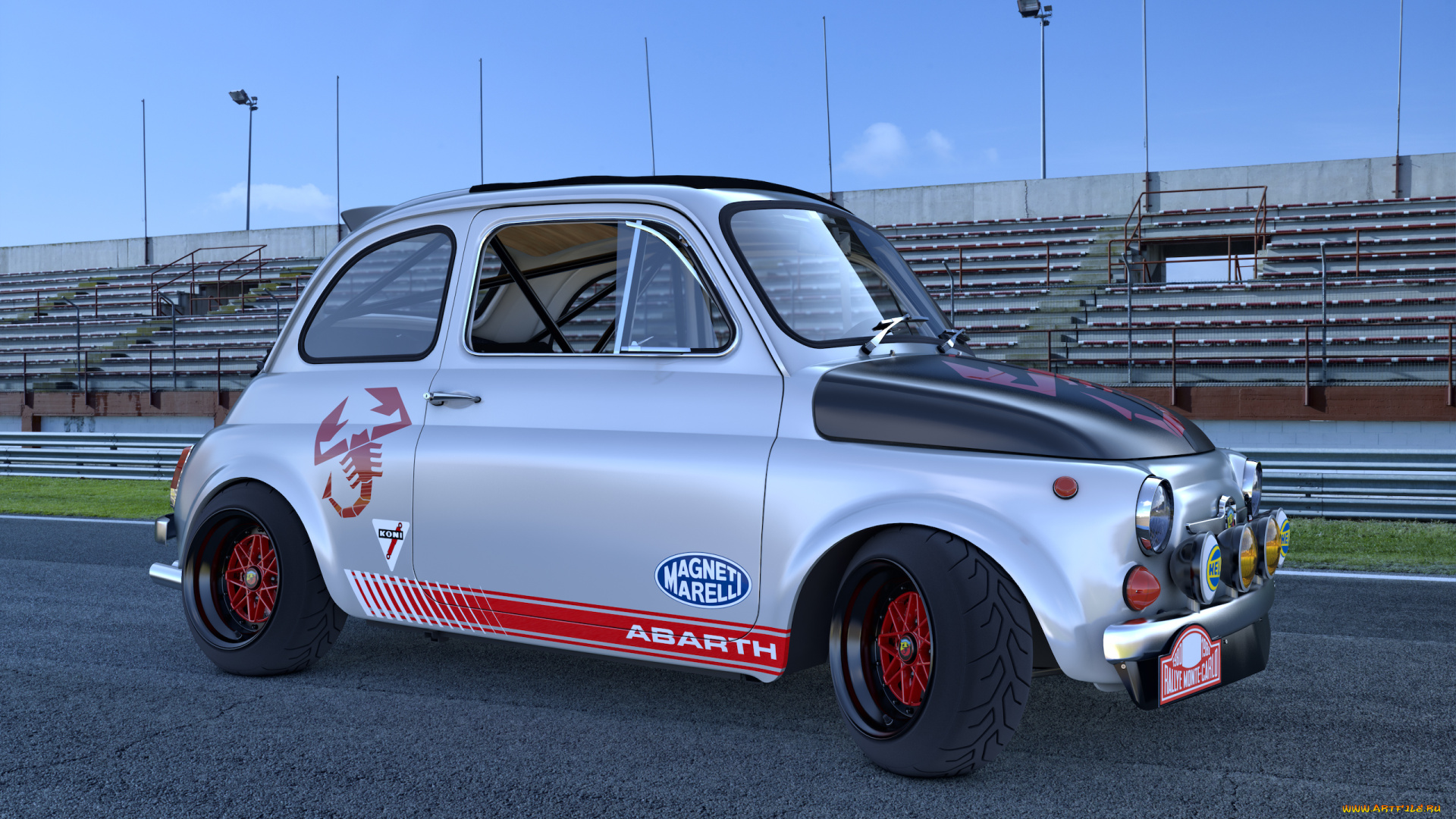 автомобили, 3д, iat, 1968, abarth, 595